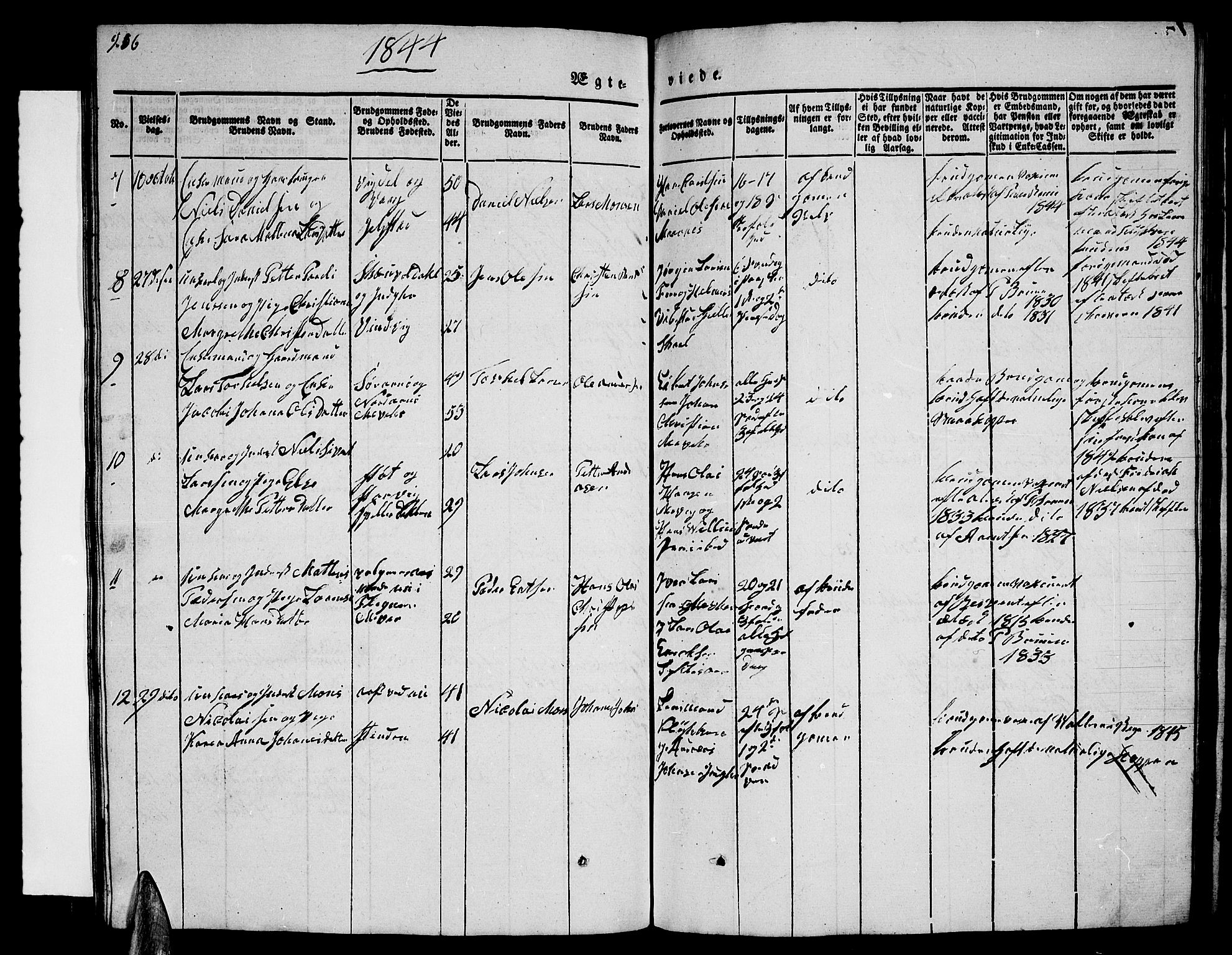 Ministerialprotokoller, klokkerbøker og fødselsregistre - Nordland, AV/SAT-A-1459/805/L0106: Parish register (copy) no. 805C02, 1841-1861, p. 256