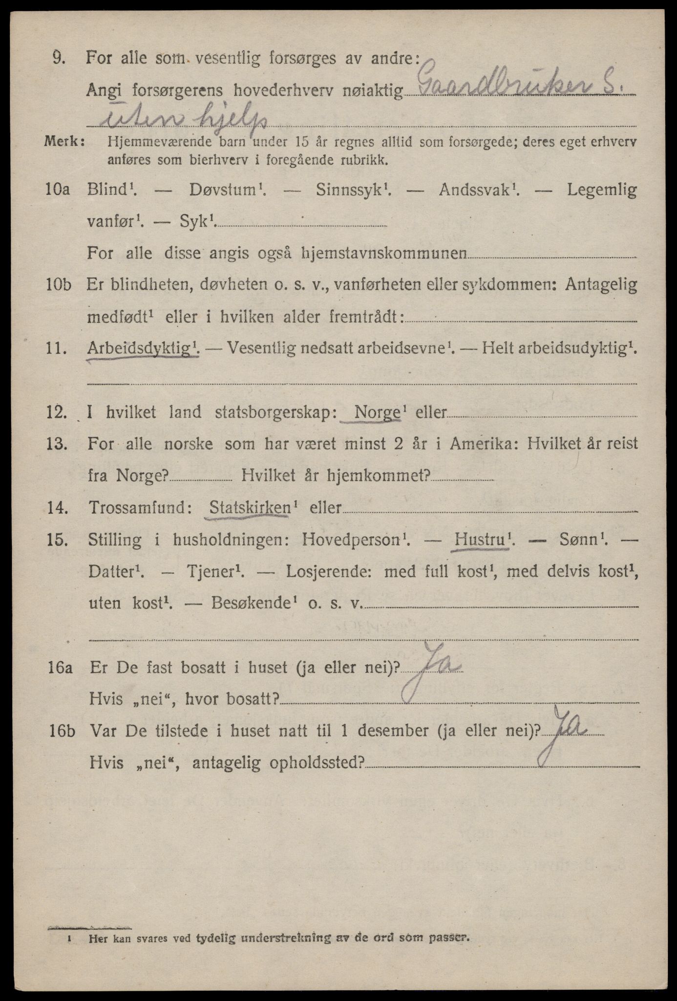 SAST, 1920 census for Hetland, 1920, p. 21700