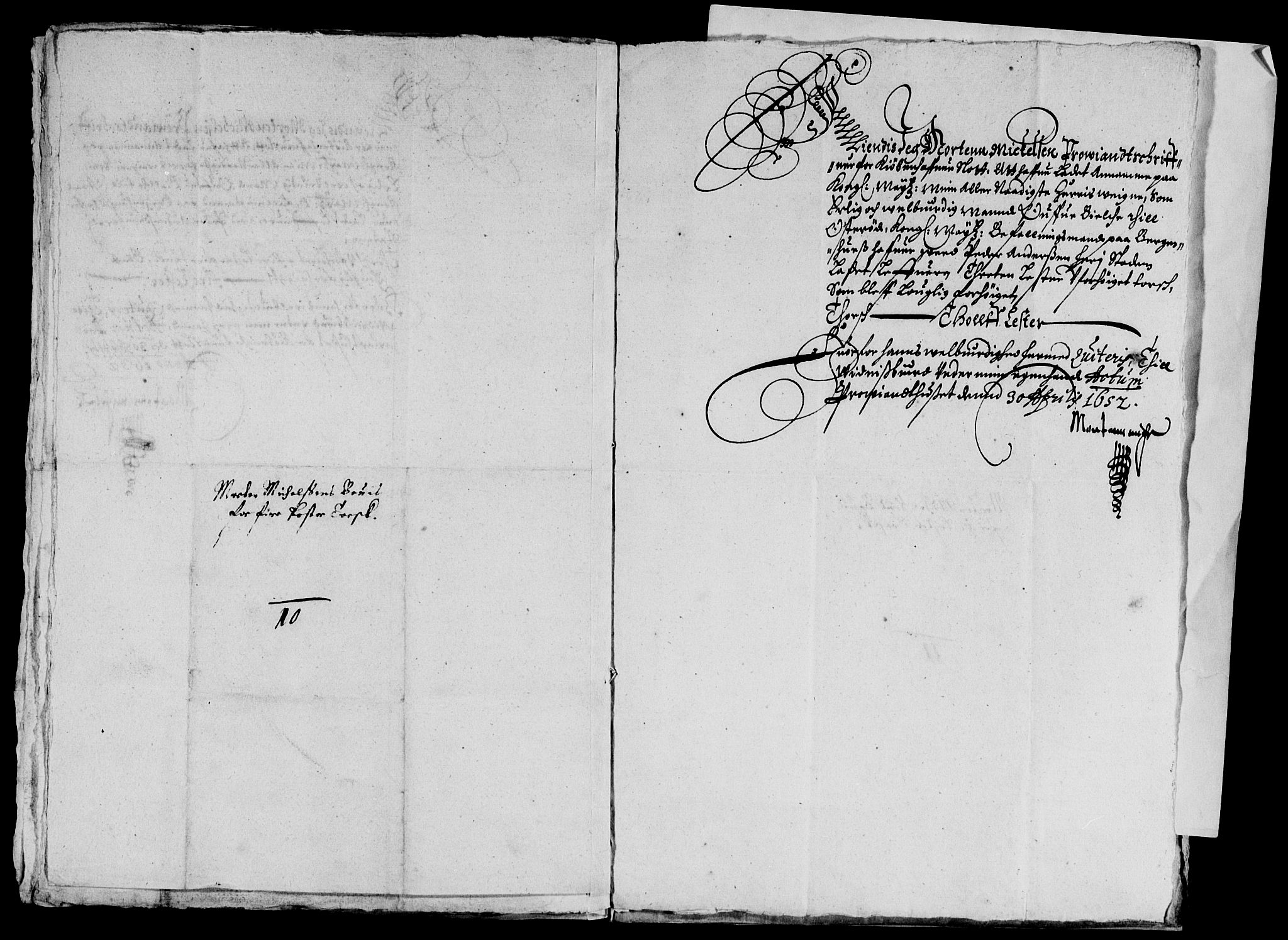 Rentekammeret inntil 1814, Reviderte regnskaper, Lensregnskaper, AV/RA-EA-5023/R/Rb/Rbt/L0122: Bergenhus len, 1652-1653