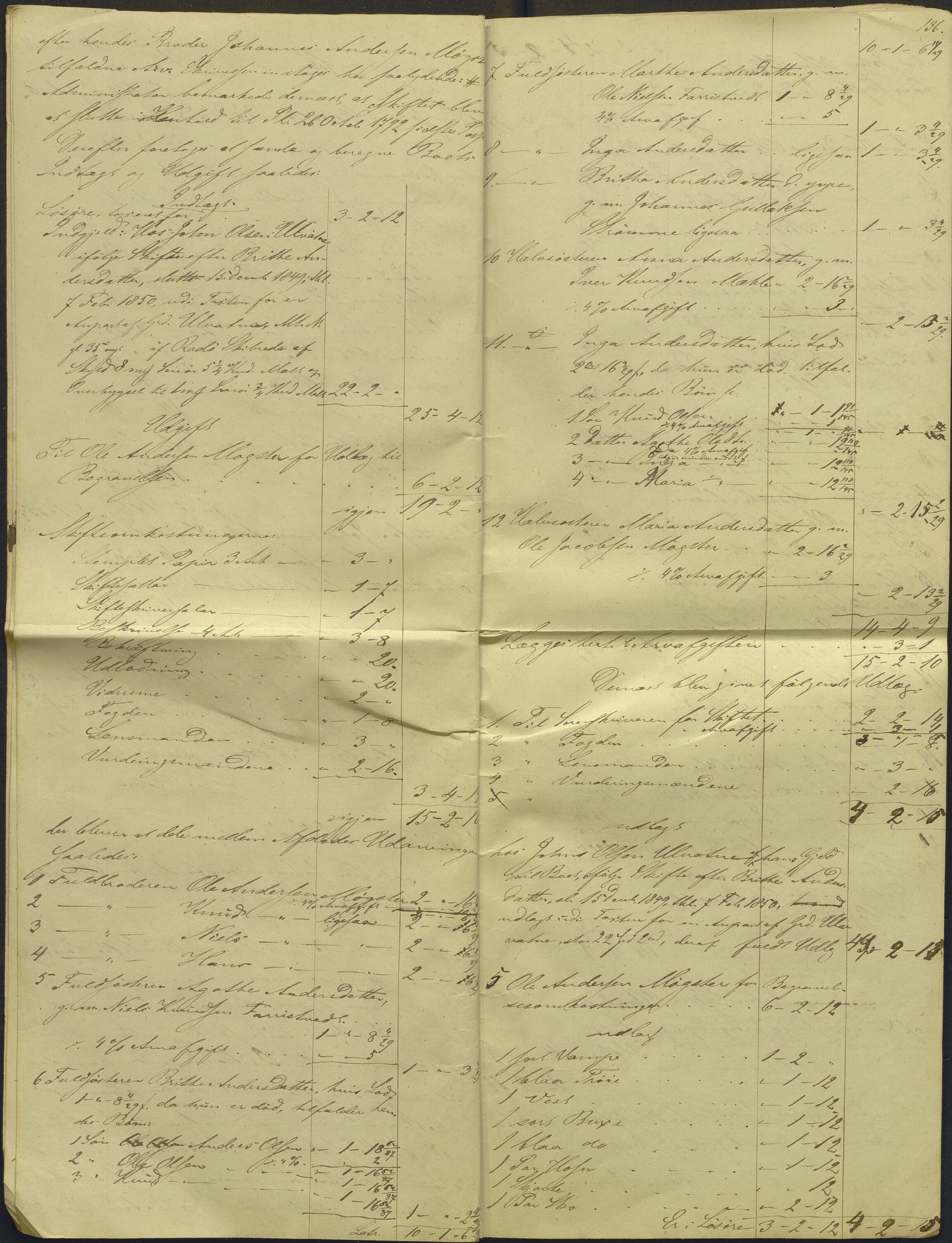 Nordhordland sorenskrivar, AV/SAB-A-2901/1/H/Hd/Hdb/L0001: Konsept til utlodningar, 1850-1852, p. 159