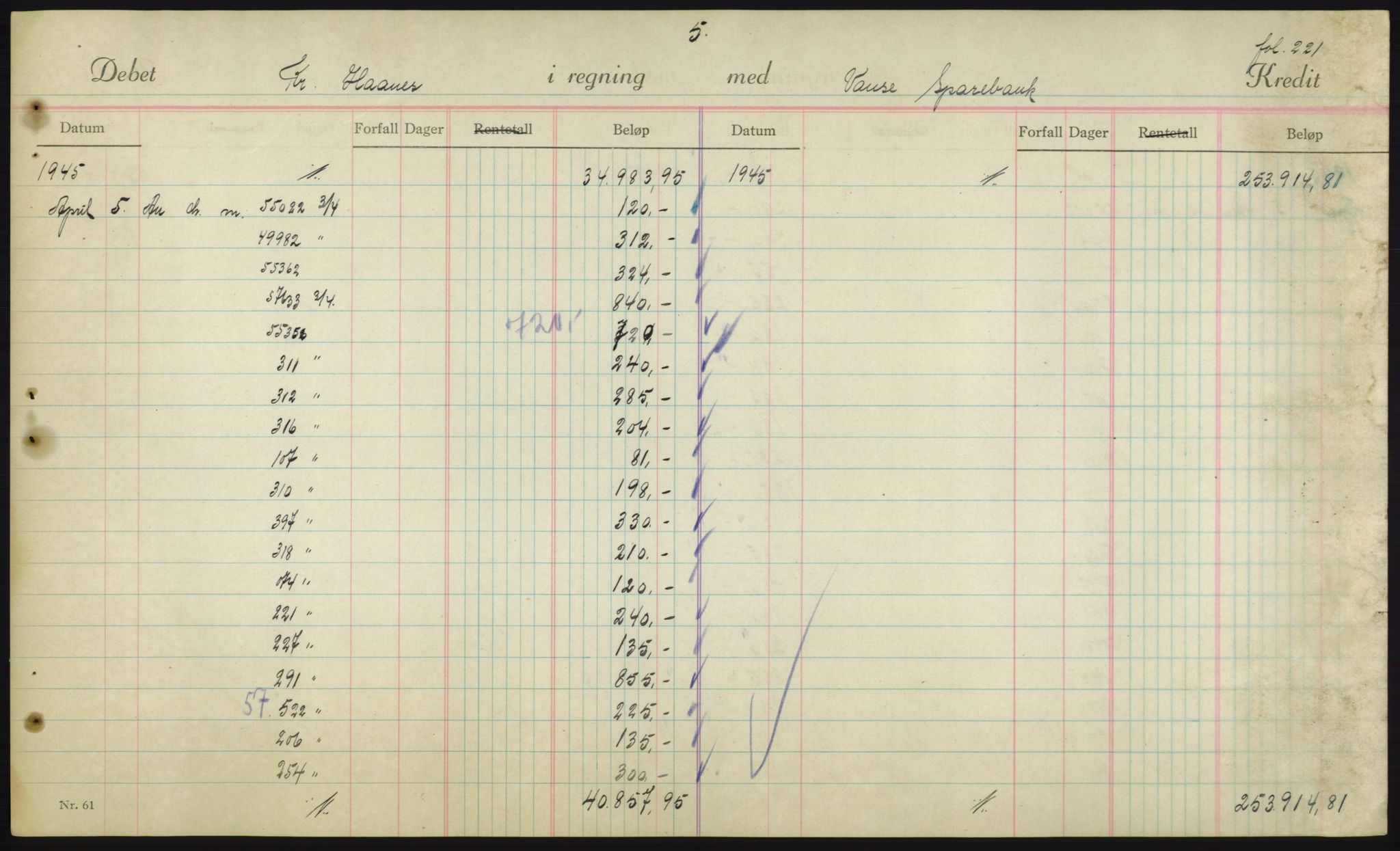 Forsvarsdepartementet, 10. kontor / Oppgjørskontoret, AV/RA-RAFA-1225/D/Db/L0180: Lista oppgjørskontor, 1942-1952, p. 1963