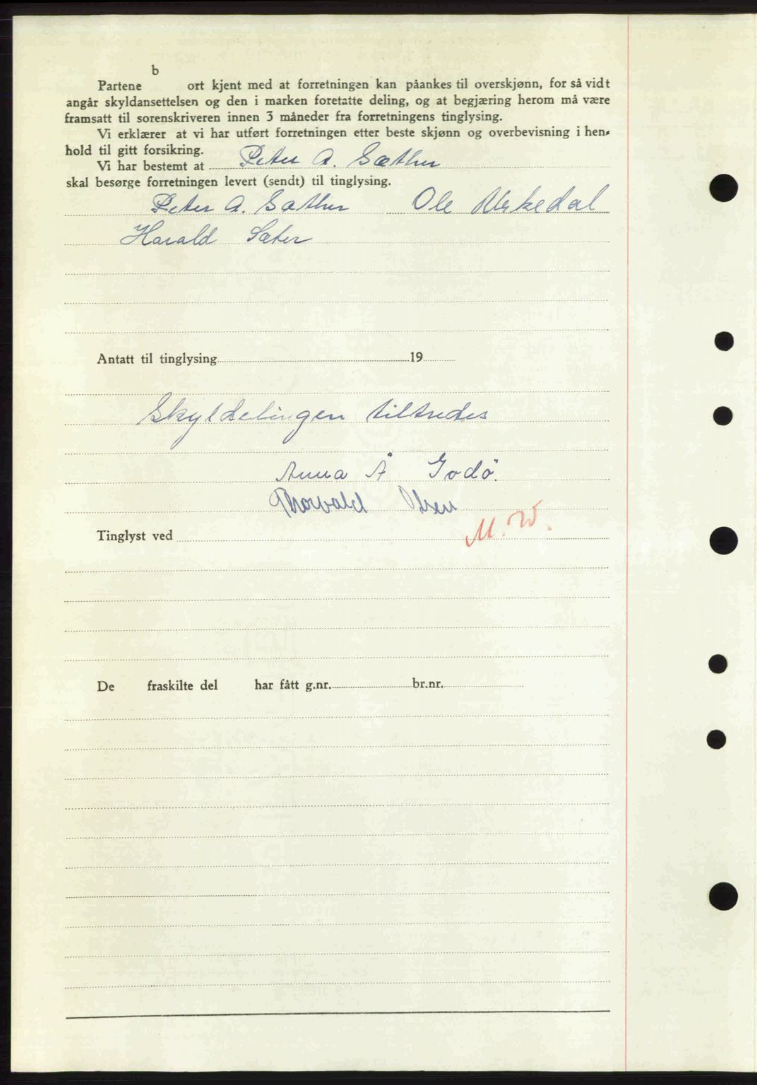 Nordre Sunnmøre sorenskriveri, AV/SAT-A-0006/1/2/2C/2Ca: Mortgage book no. A36, 1950-1950, Diary no: : 2745/1950