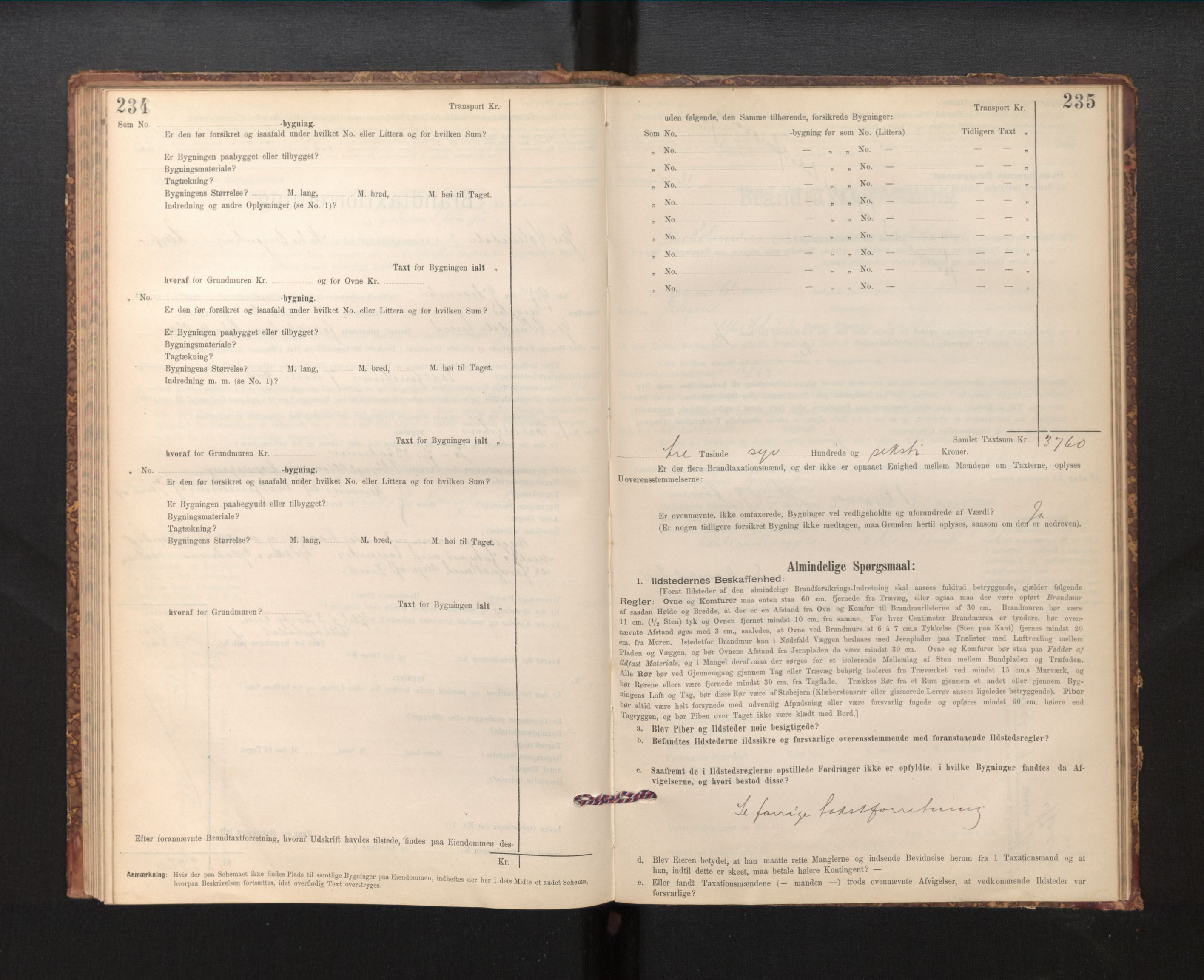 Lensmannen i Fjaler, SAB/A-27201/0012/L0006: Branntakstprotokoll, skjematakst, 1895-1937, p. 234-235