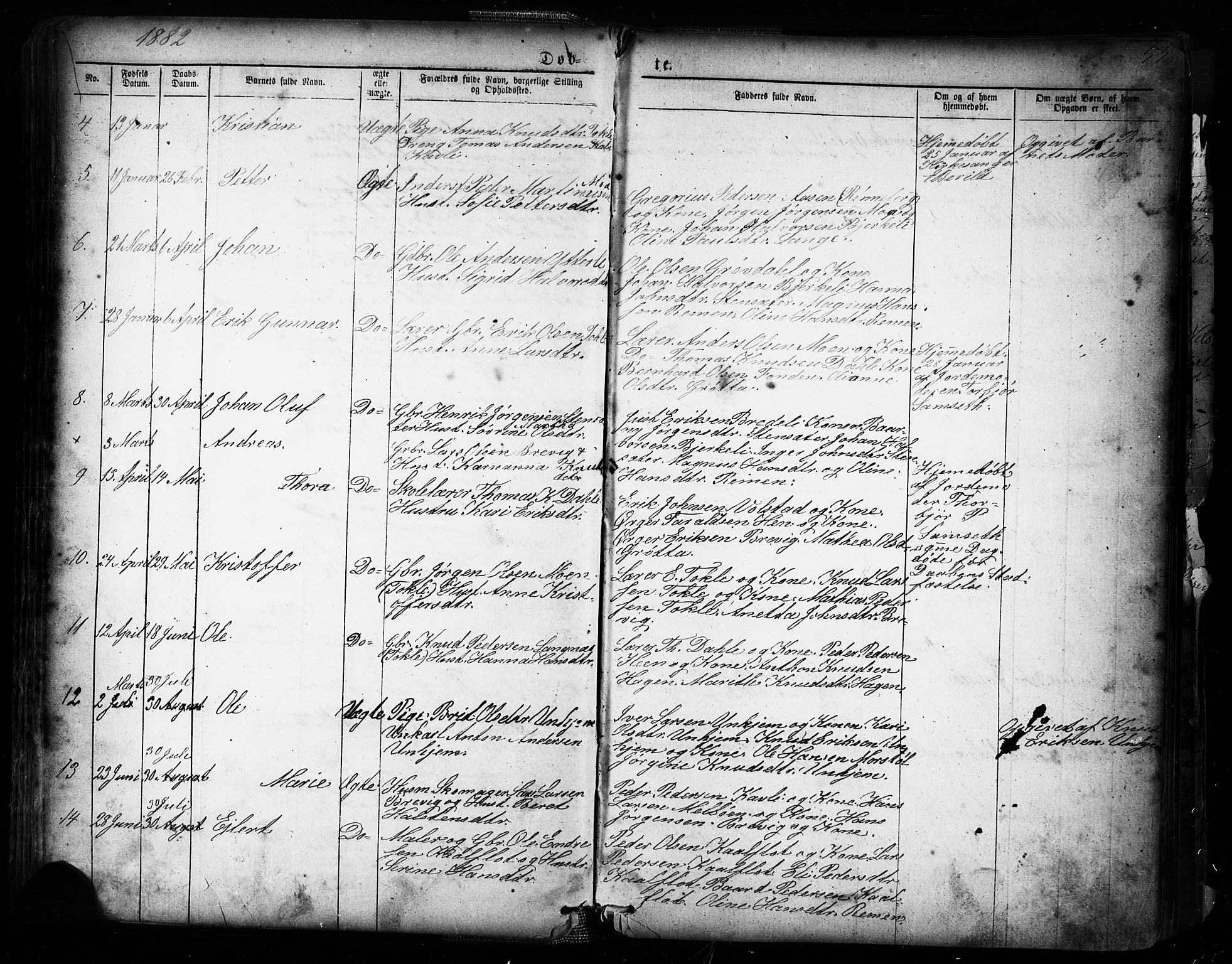 Ministerialprotokoller, klokkerbøker og fødselsregistre - Møre og Romsdal, AV/SAT-A-1454/545/L0588: Parish register (copy) no. 545C02, 1867-1902, p. 52