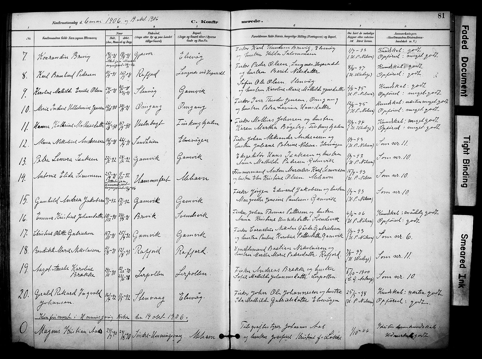 Tana sokneprestkontor, SATØ/S-1334/H/Ha/L0006kirke: Parish register (official) no. 6, 1892-1908, p. 81