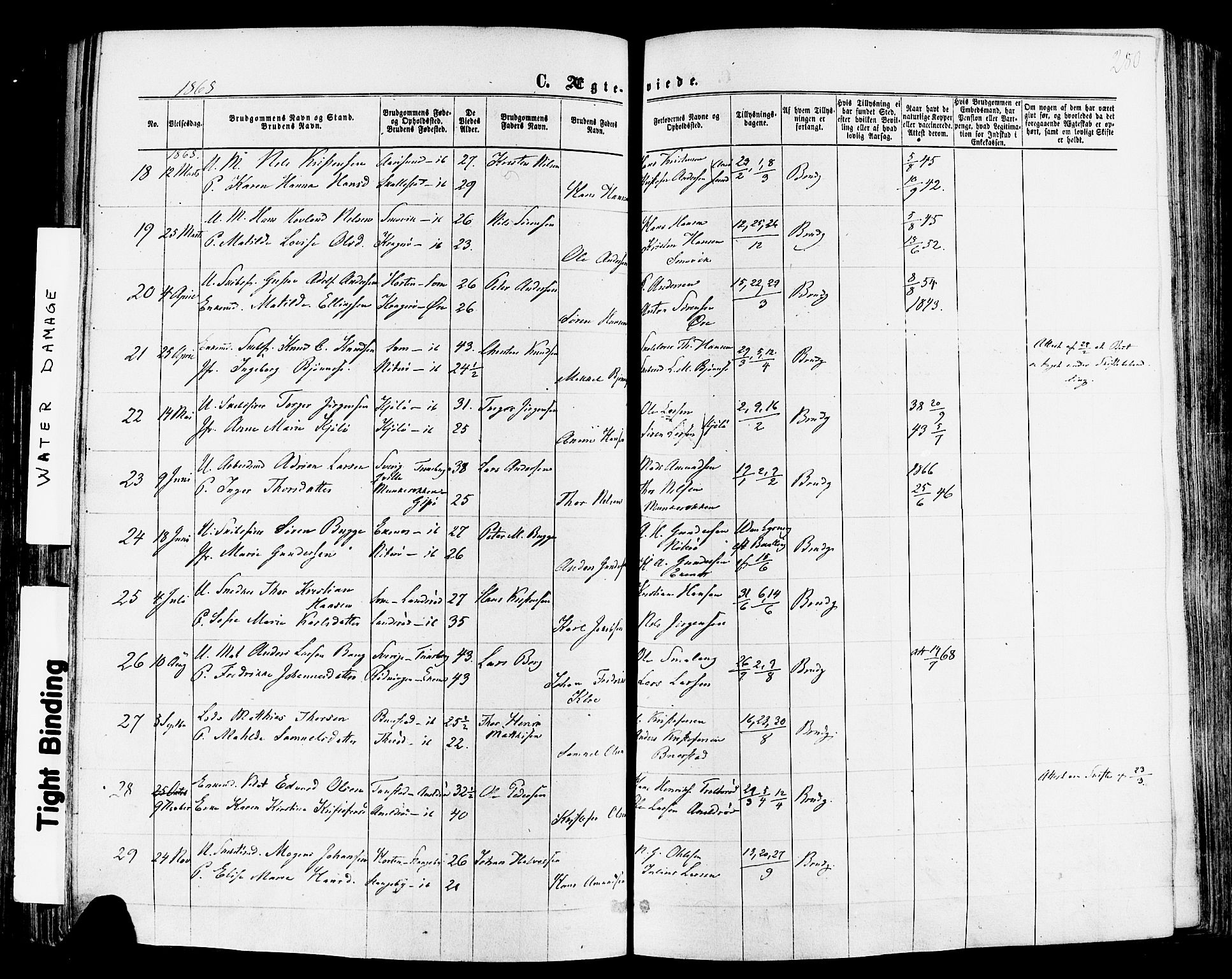 Nøtterøy kirkebøker, AV/SAKO-A-354/F/Fa/L0007: Parish register (official) no. I 7, 1865-1877, p. 280