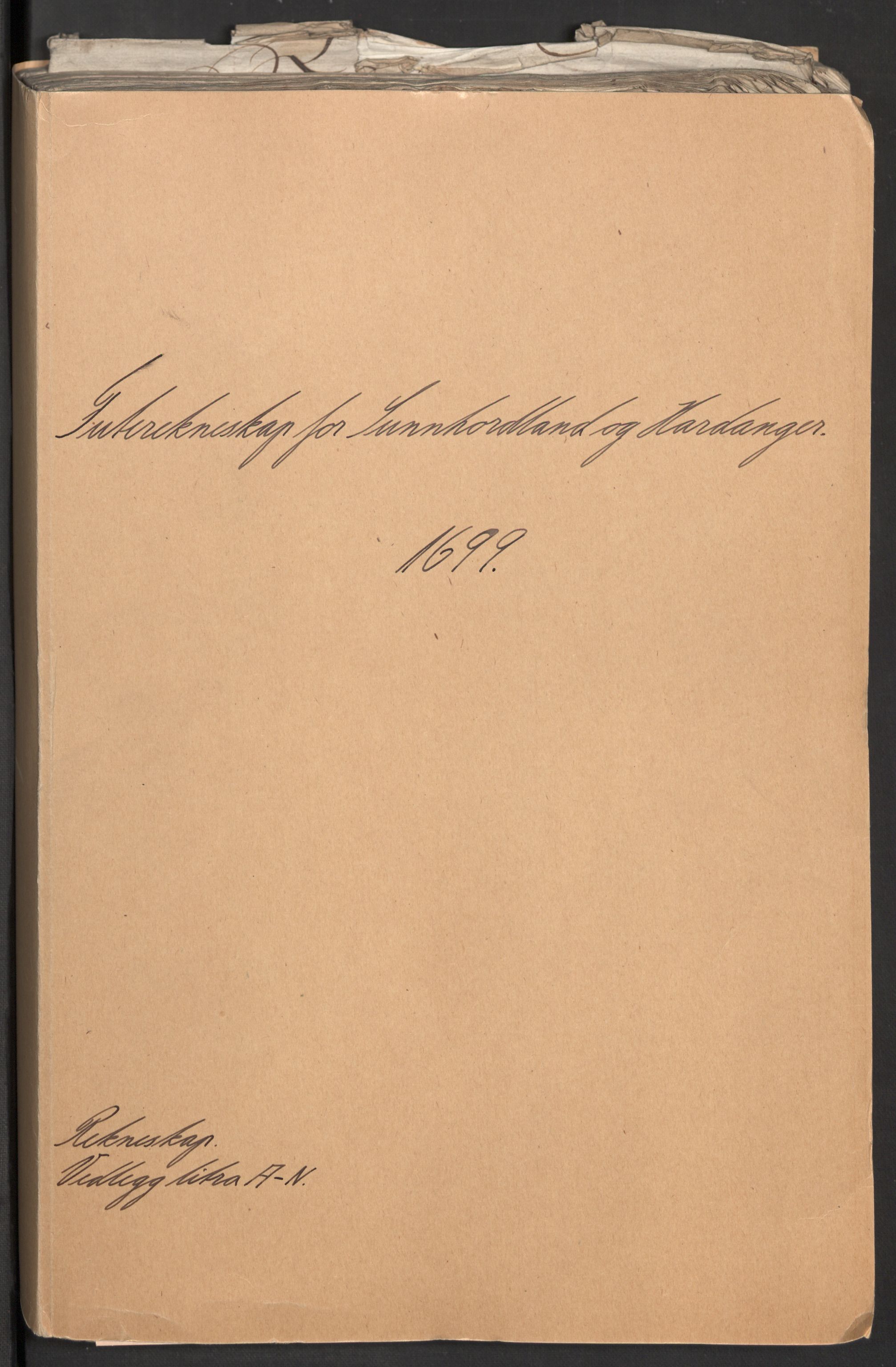 Rentekammeret inntil 1814, Reviderte regnskaper, Fogderegnskap, RA/EA-4092/R48/L2978: Fogderegnskap Sunnhordland og Hardanger, 1699, p. 2