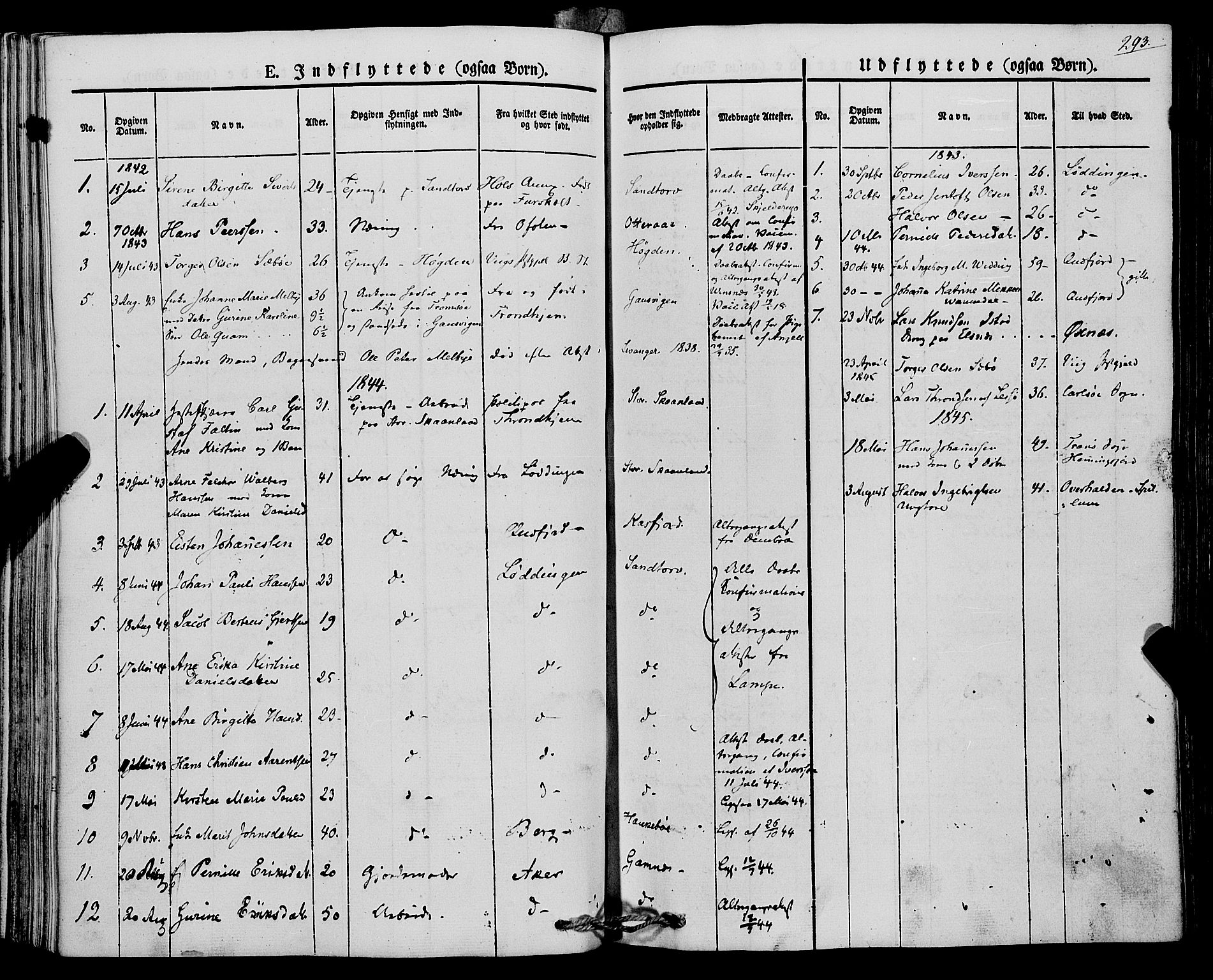 Trondenes sokneprestkontor, SATØ/S-1319/H/Ha/L0009kirke: Parish register (official) no. 9, 1841-1852, p. 293