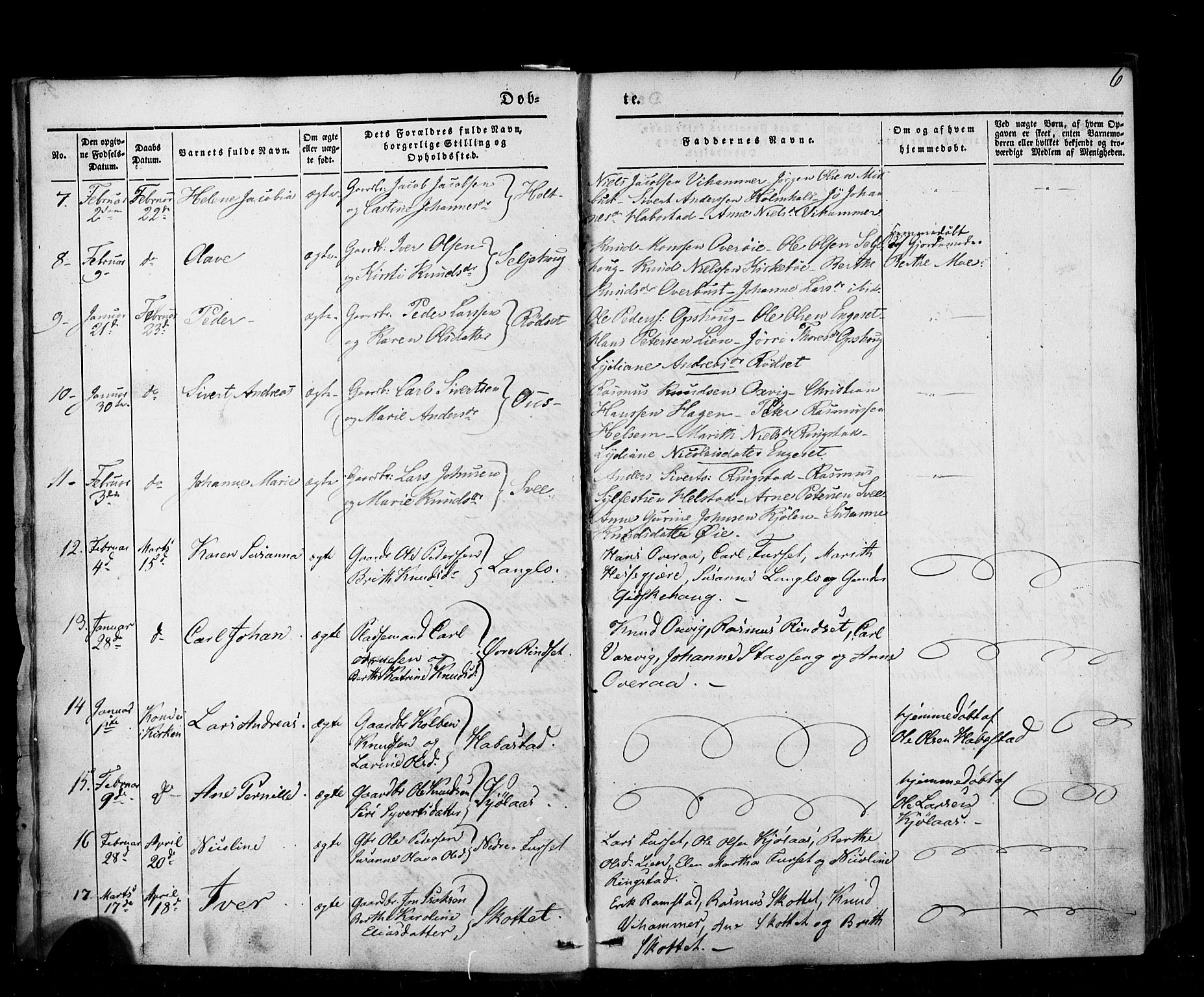 Ministerialprotokoller, klokkerbøker og fødselsregistre - Møre og Romsdal, AV/SAT-A-1454/520/L0275: Parish register (official) no. 520A05, 1844-1881, p. 6