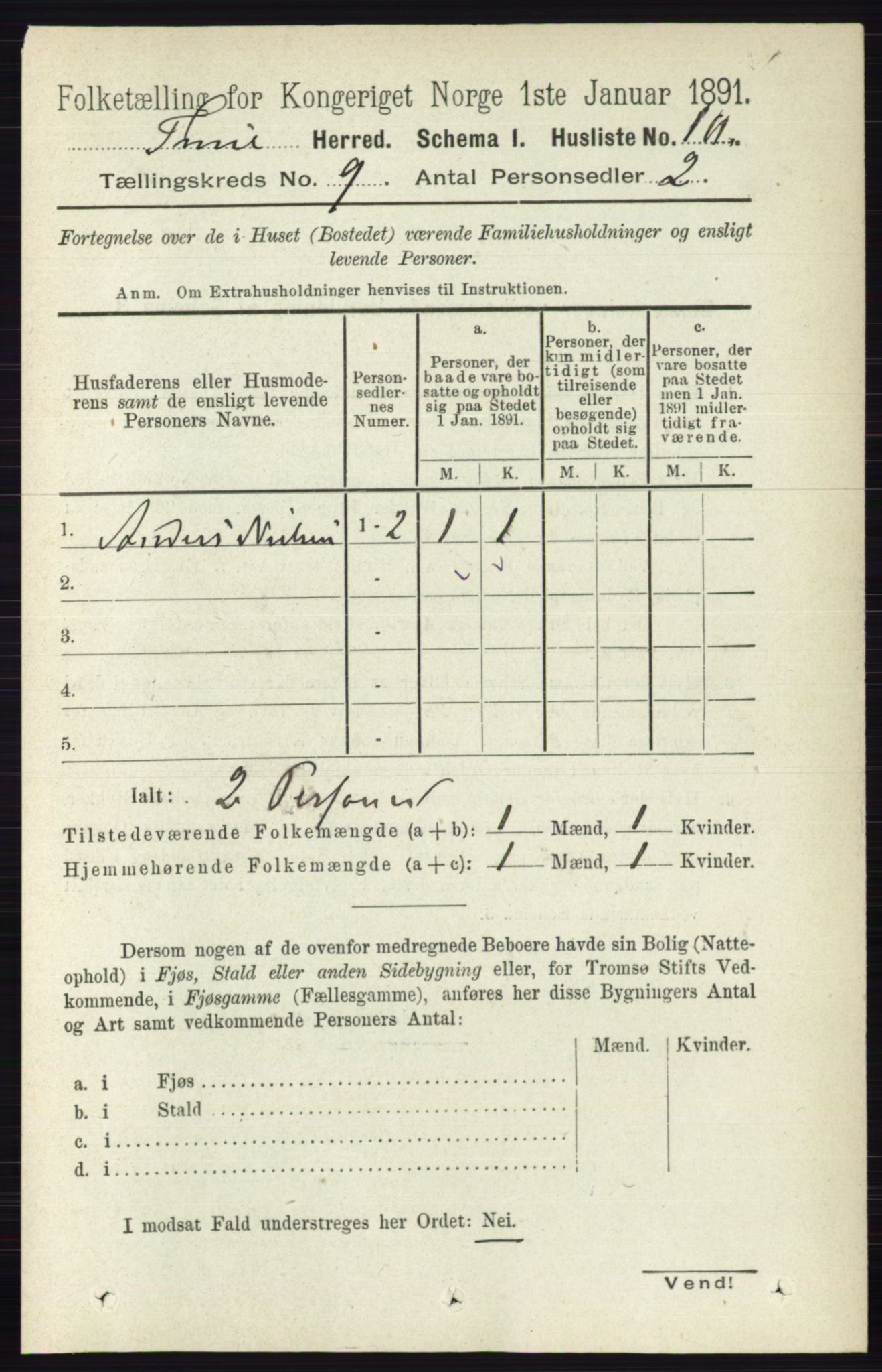 RA, 1891 census for 0130 Tune, 1891, p. 6151