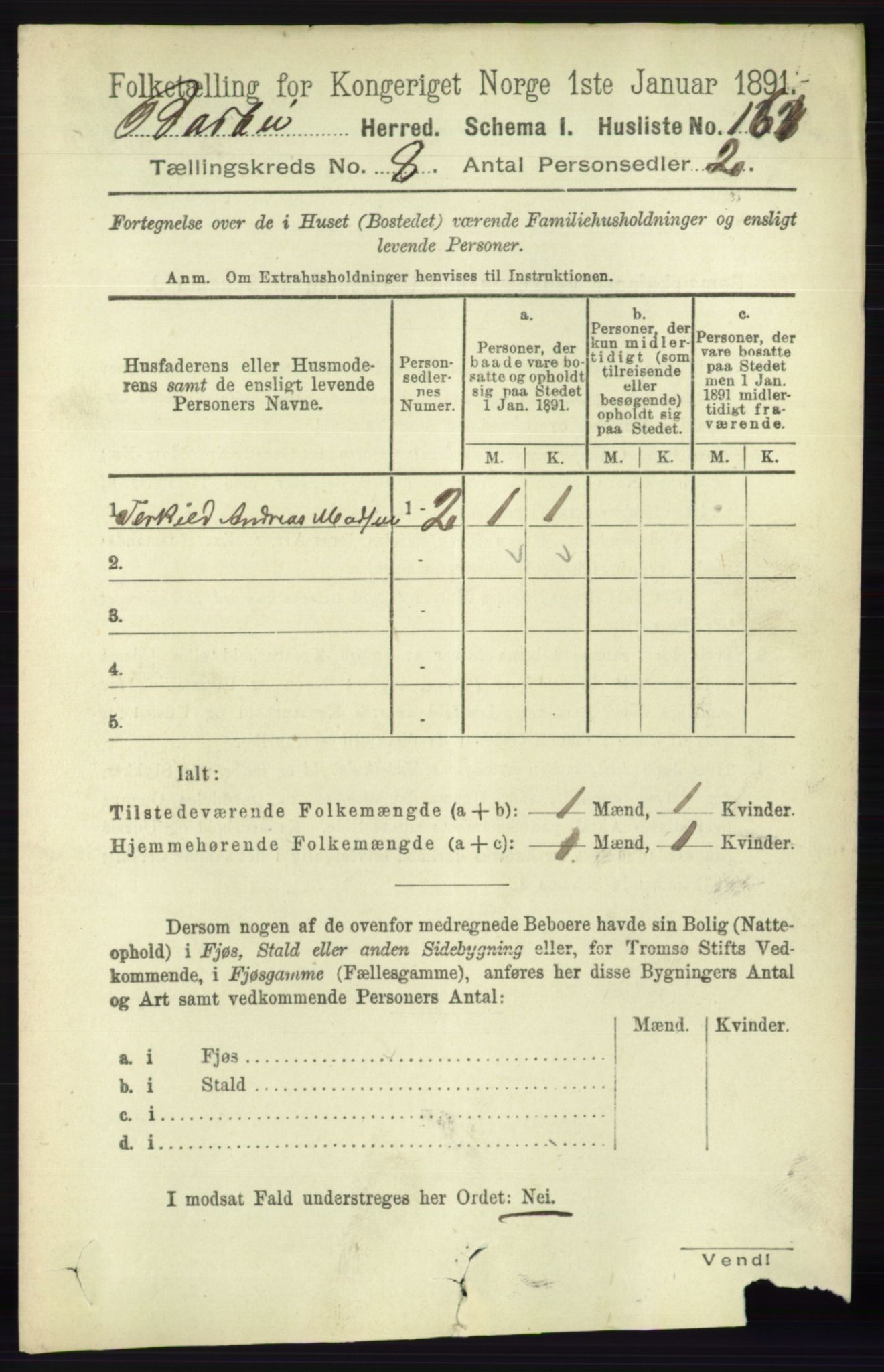 RA, 1891 census for 0990 Barbu, 1891, p. 5931