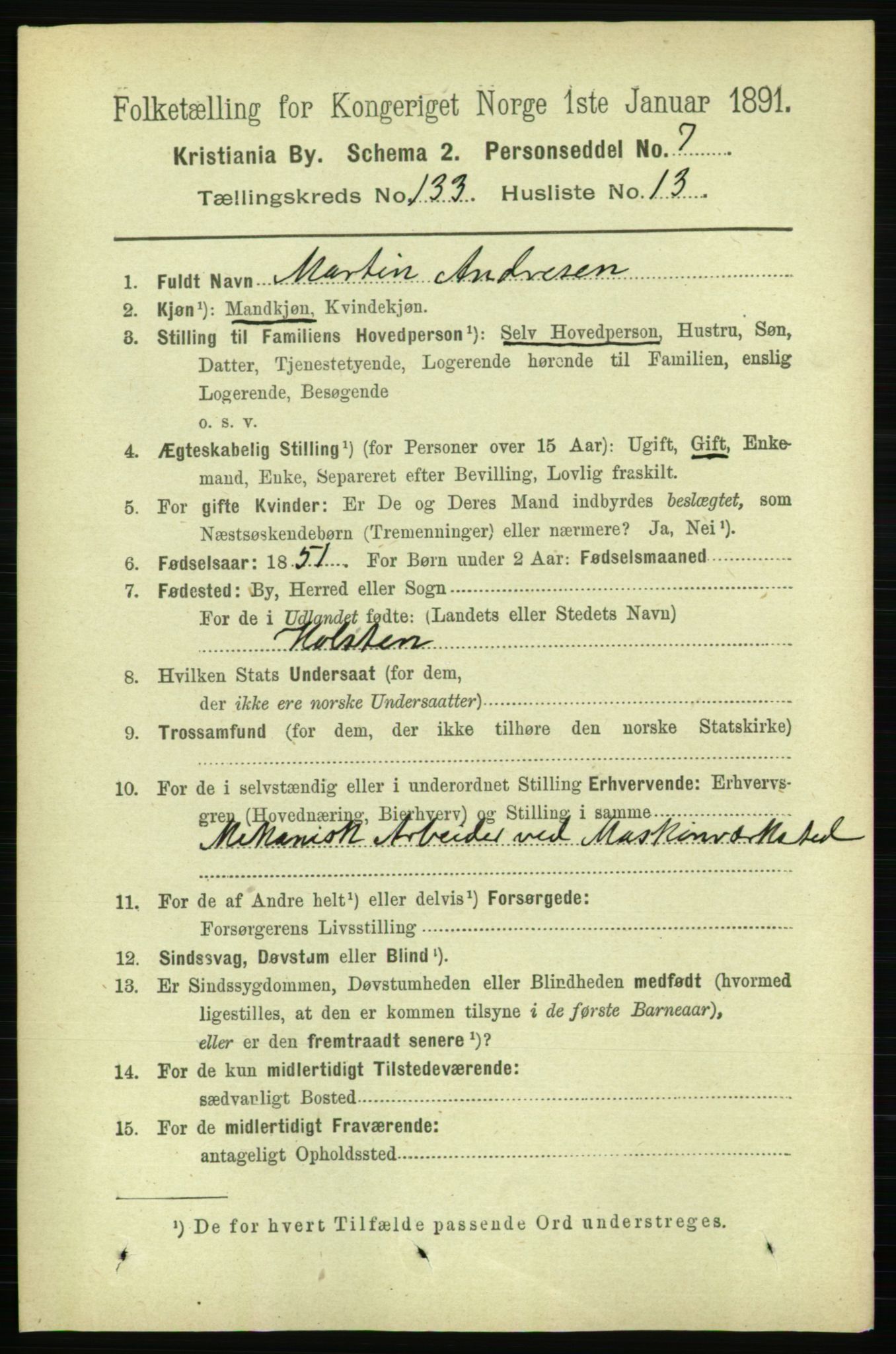 RA, 1891 census for 0301 Kristiania, 1891, p. 72692
