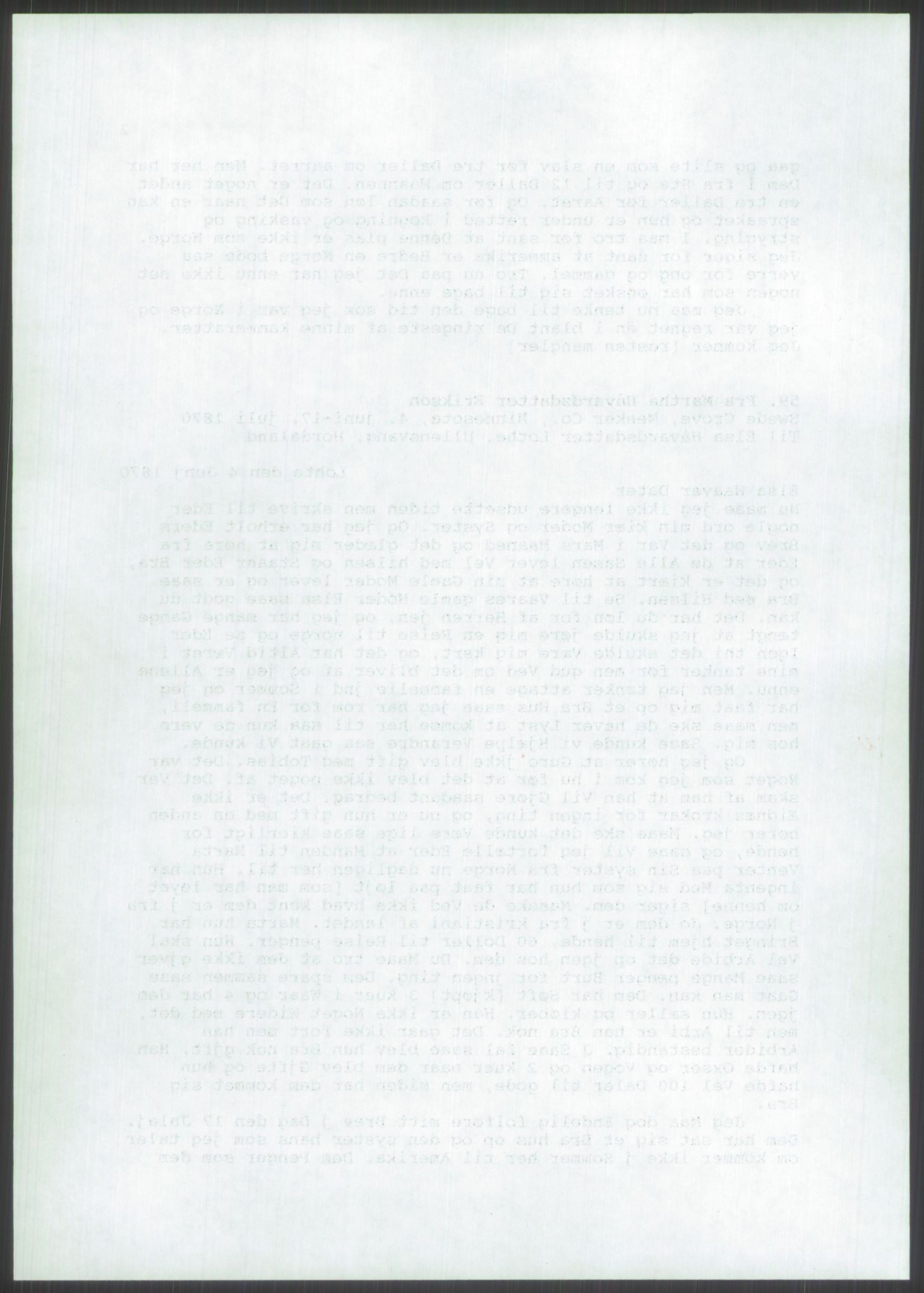 Samlinger til kildeutgivelse, Amerikabrevene, AV/RA-EA-4057/F/L0032: Innlån fra Hordaland: Nesheim - Øverland, 1838-1914, p. 1076