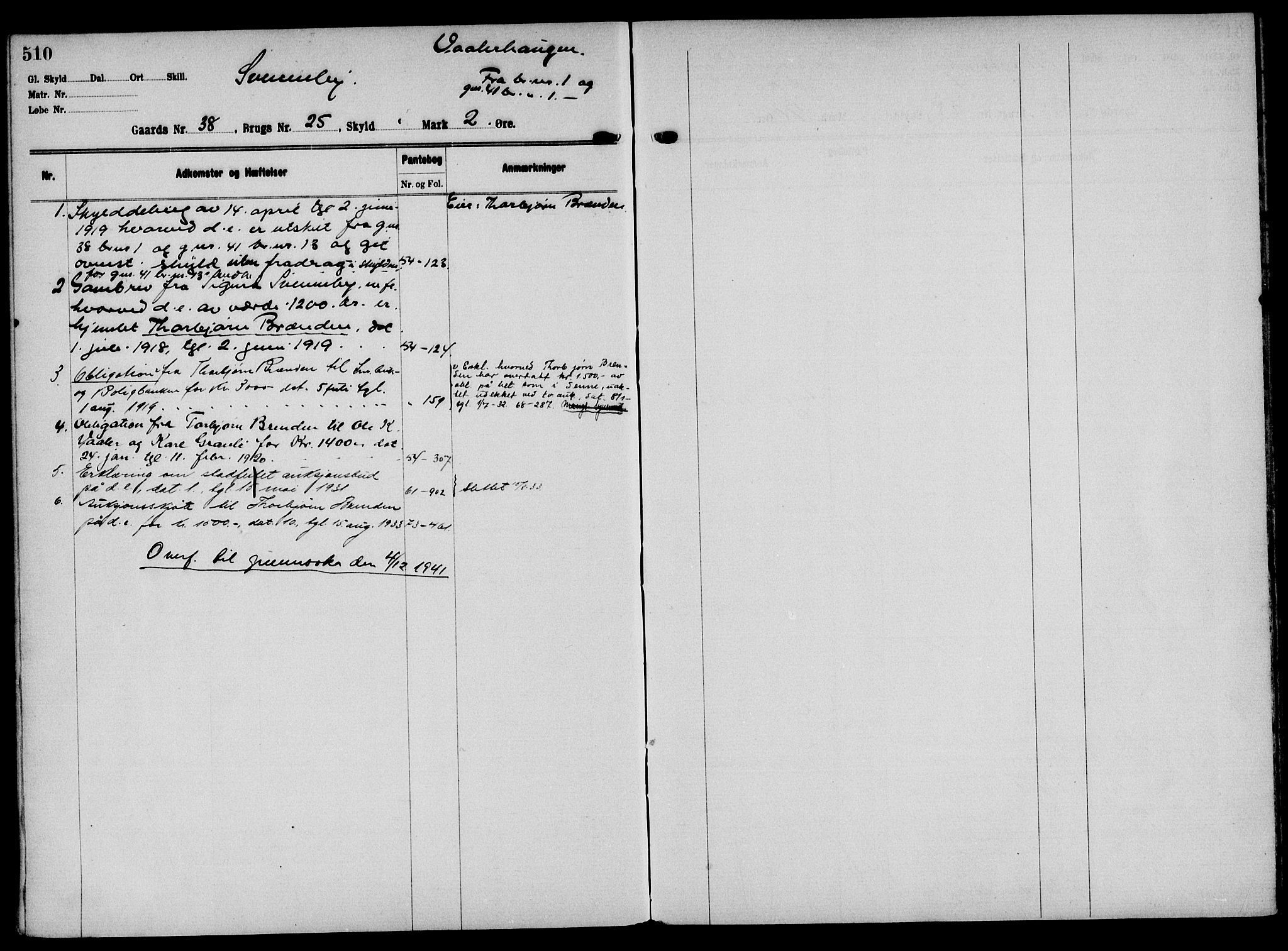 Solør tingrett, AV/SAH-TING-008/H/Ha/Hak/L0002: Mortgage register no. II, 1900-1935, p. 510