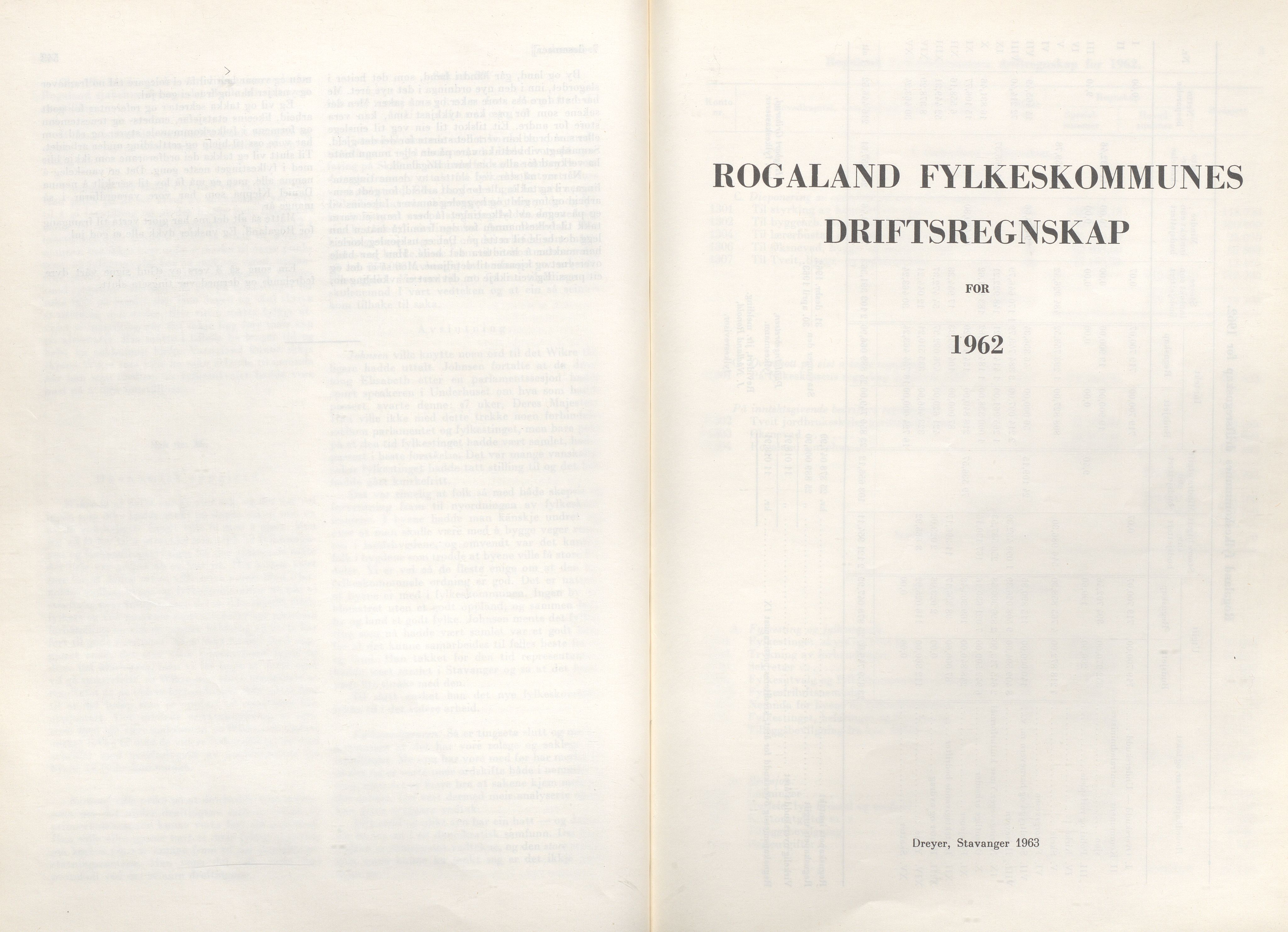 Rogaland fylkeskommune - Fylkesrådmannen , IKAR/A-900/A/Aa/Aaa/L0083: Møtebok , 1963