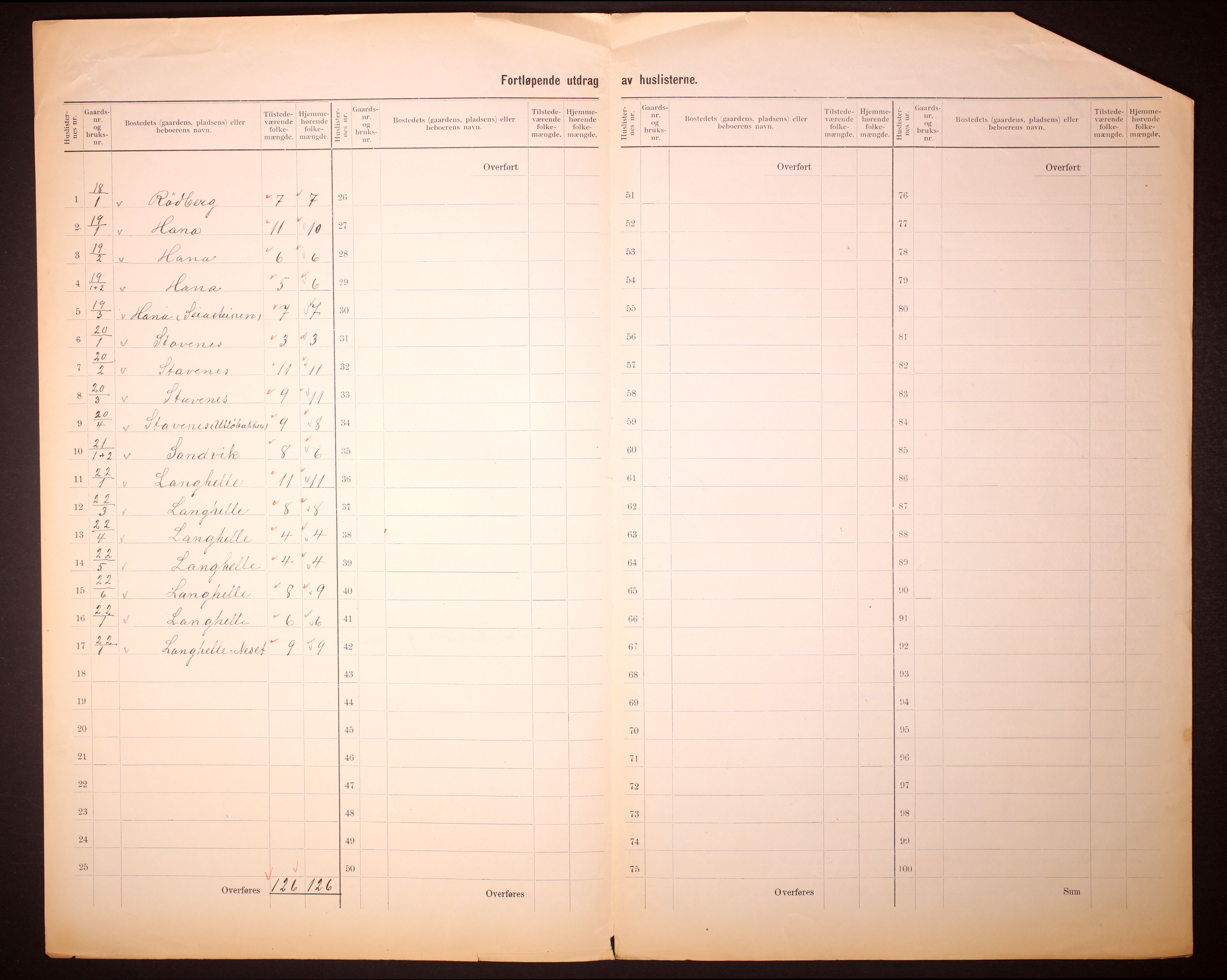 RA, 1910 census for Bruvik, 1910, p. 5