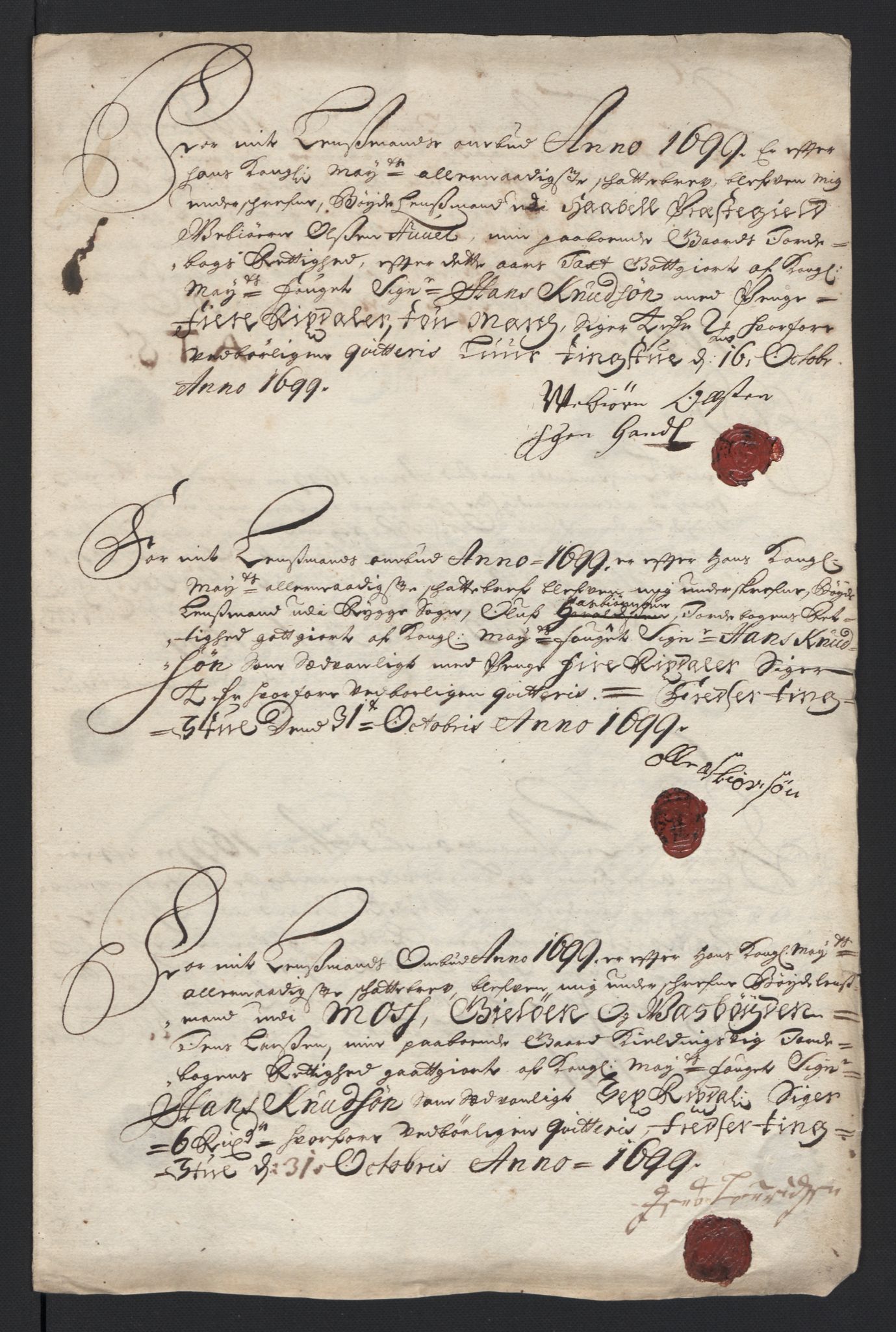 Rentekammeret inntil 1814, Reviderte regnskaper, Fogderegnskap, AV/RA-EA-4092/R04/L0128: Fogderegnskap Moss, Onsøy, Tune, Veme og Åbygge, 1699, p. 154