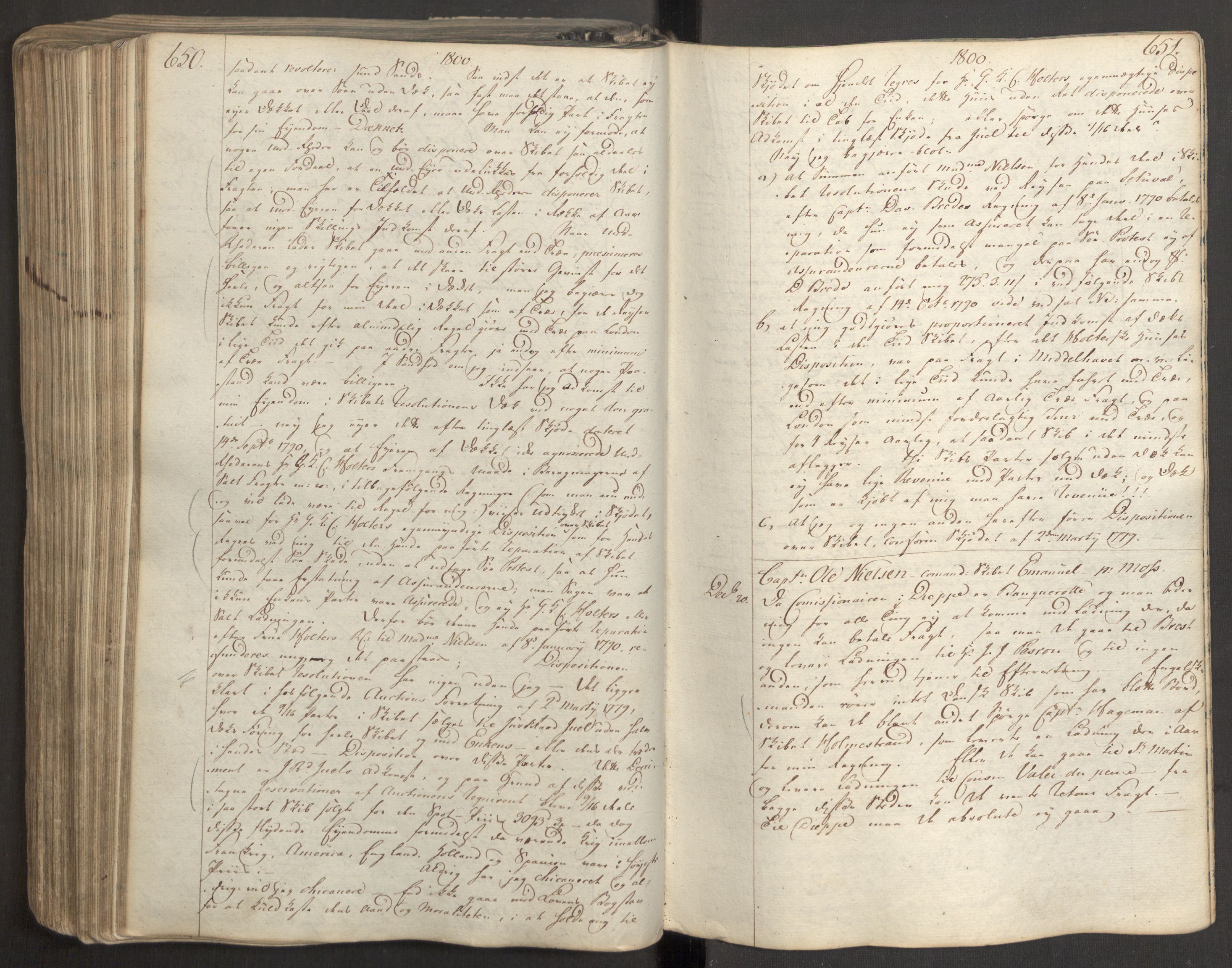 Anker, RA/PA-0003/F/L0002/0001: Kopibok / Bernt Ankers kopibok, 1798-1801, p. 650-651