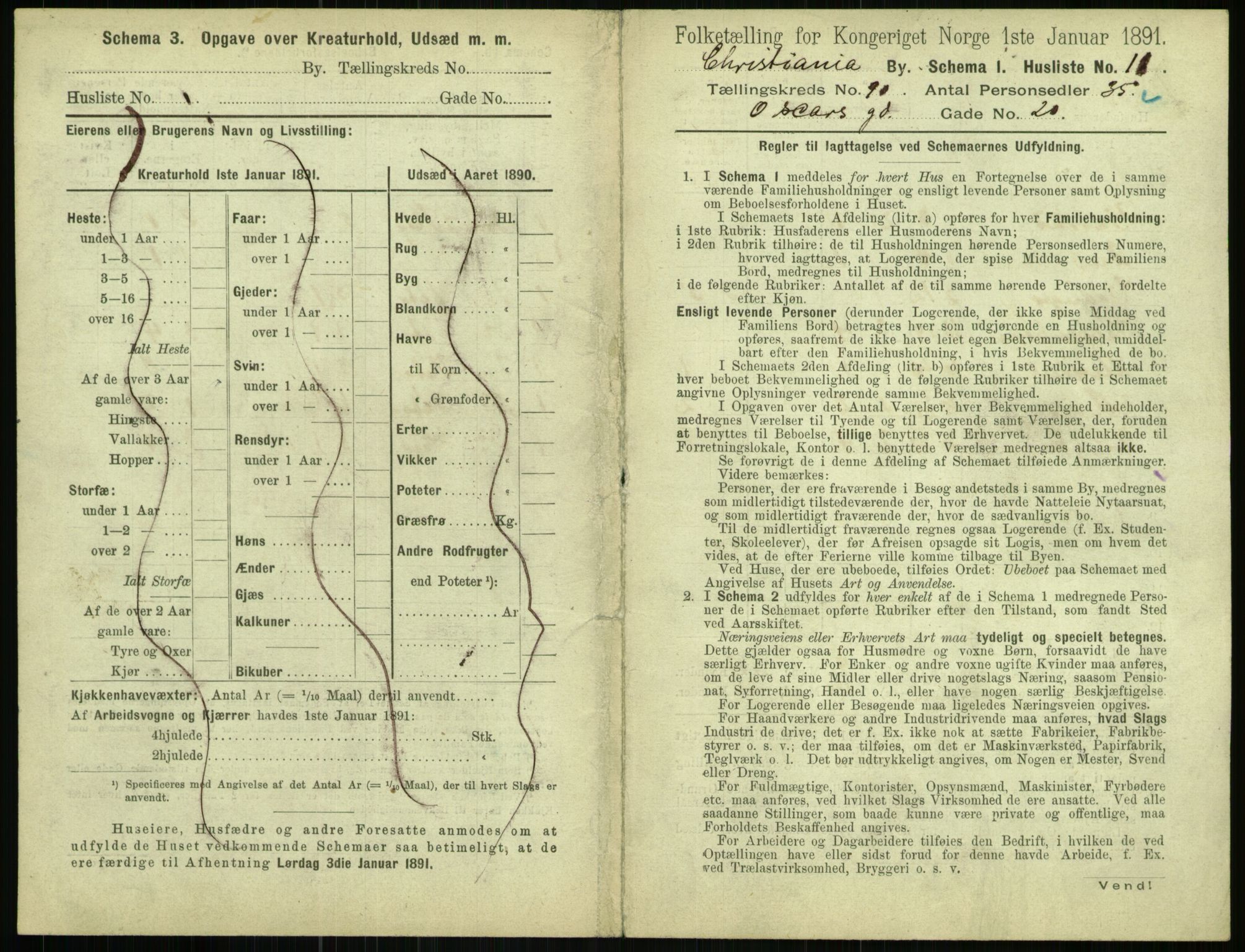 RA, 1891 census for 0301 Kristiania, 1891, p. 44355