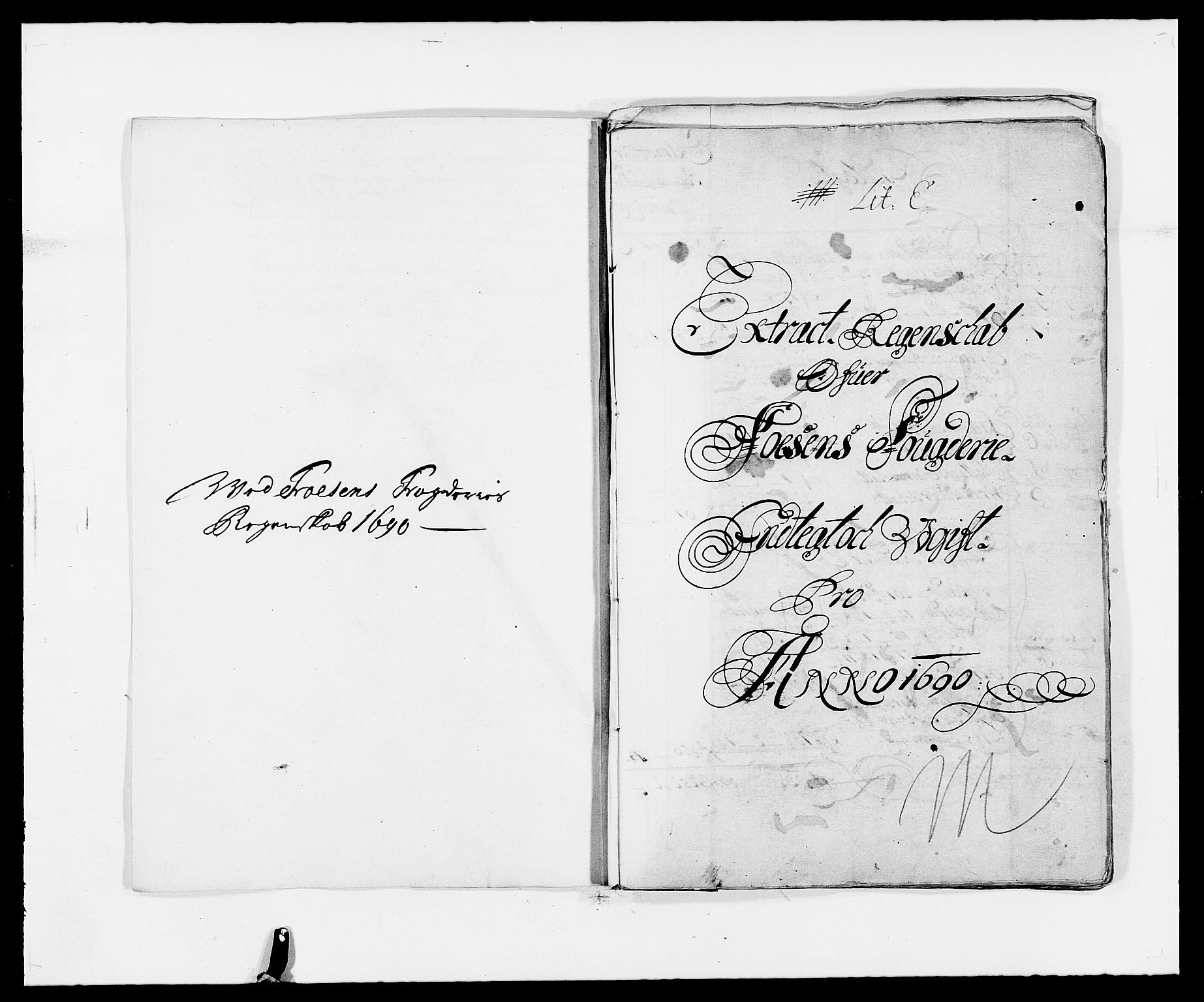 Rentekammeret inntil 1814, Reviderte regnskaper, Fogderegnskap, RA/EA-4092/R57/L3848: Fogderegnskap Fosen, 1690-1691, p. 2