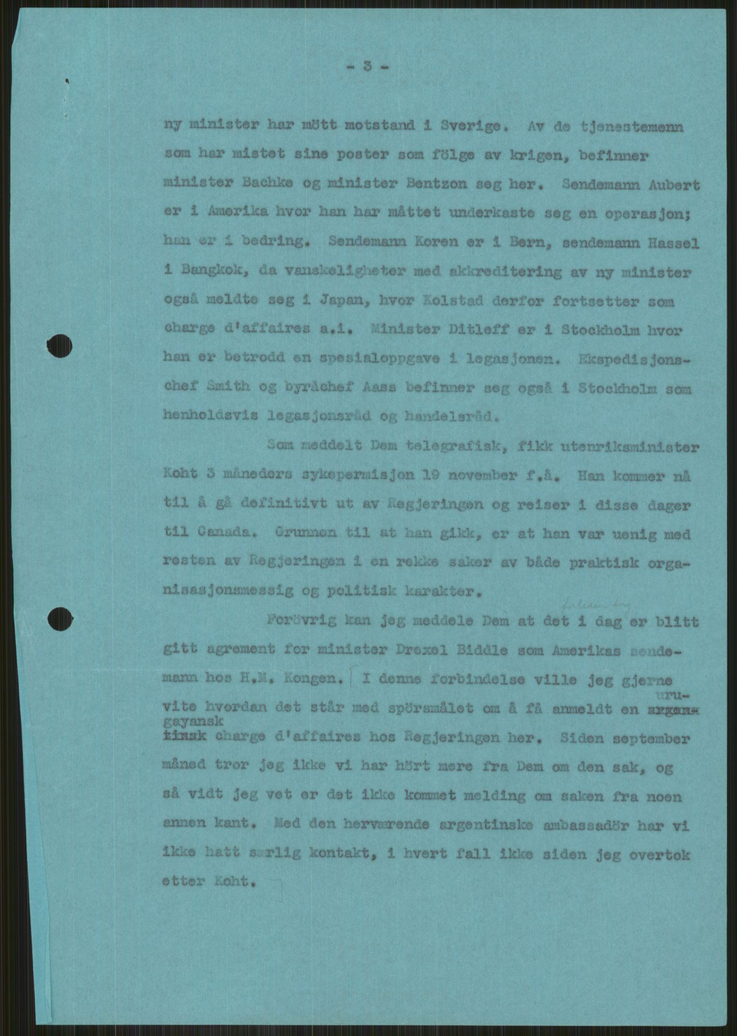 Lie, Trygve, AV/RA-PA-1407/D/L0005: Blandet korrespondanse., 1941-1945, p. 465