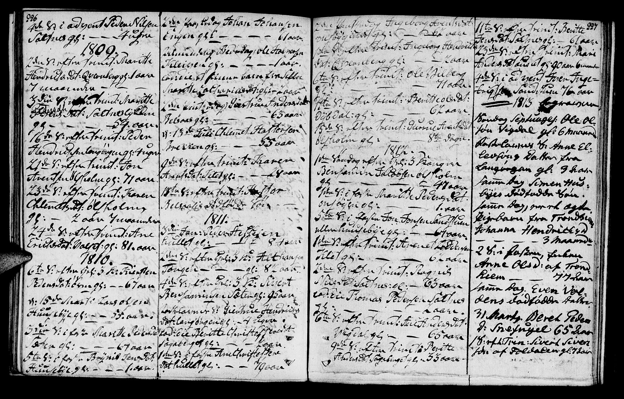 Ministerialprotokoller, klokkerbøker og fødselsregistre - Sør-Trøndelag, SAT/A-1456/666/L0785: Parish register (official) no. 666A03, 1803-1816, p. 226-227