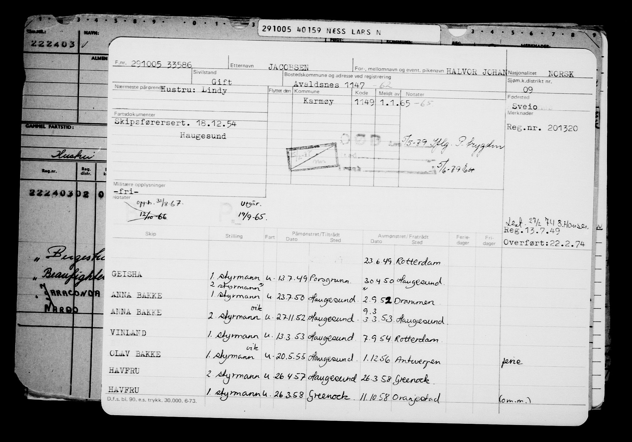 Direktoratet for sjømenn, AV/RA-S-3545/G/Gb/L0061: Hovedkort, 1905, p. 694