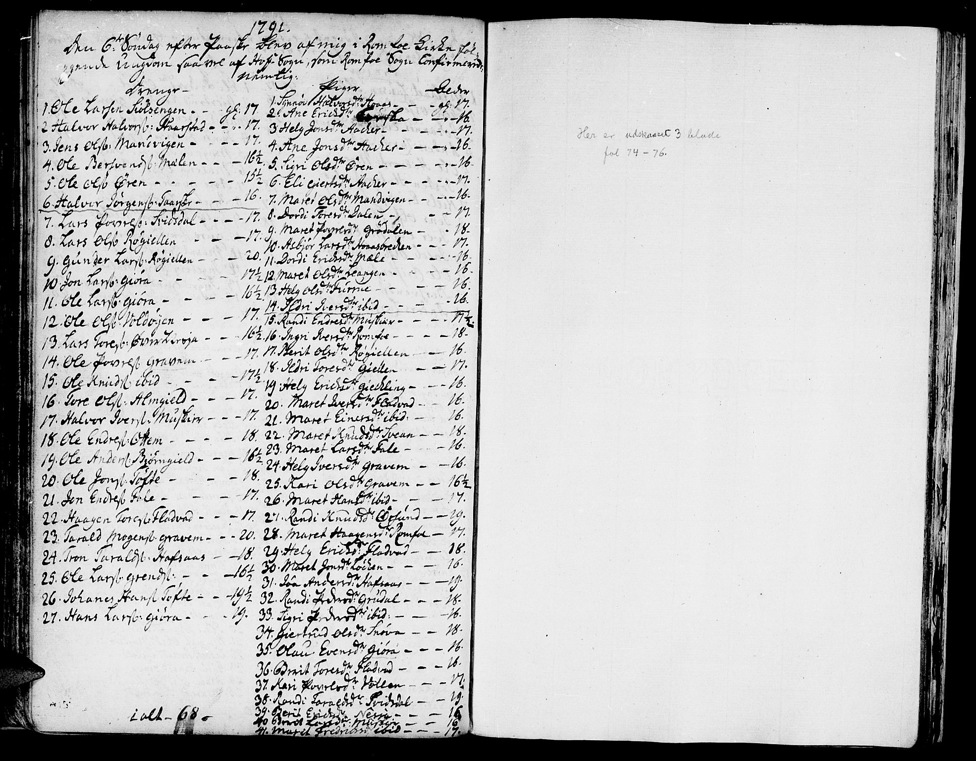 Ministerialprotokoller, klokkerbøker og fødselsregistre - Møre og Romsdal, AV/SAT-A-1454/590/L1007: Parish register (official) no. 590A01, 1752-1793, p. 74