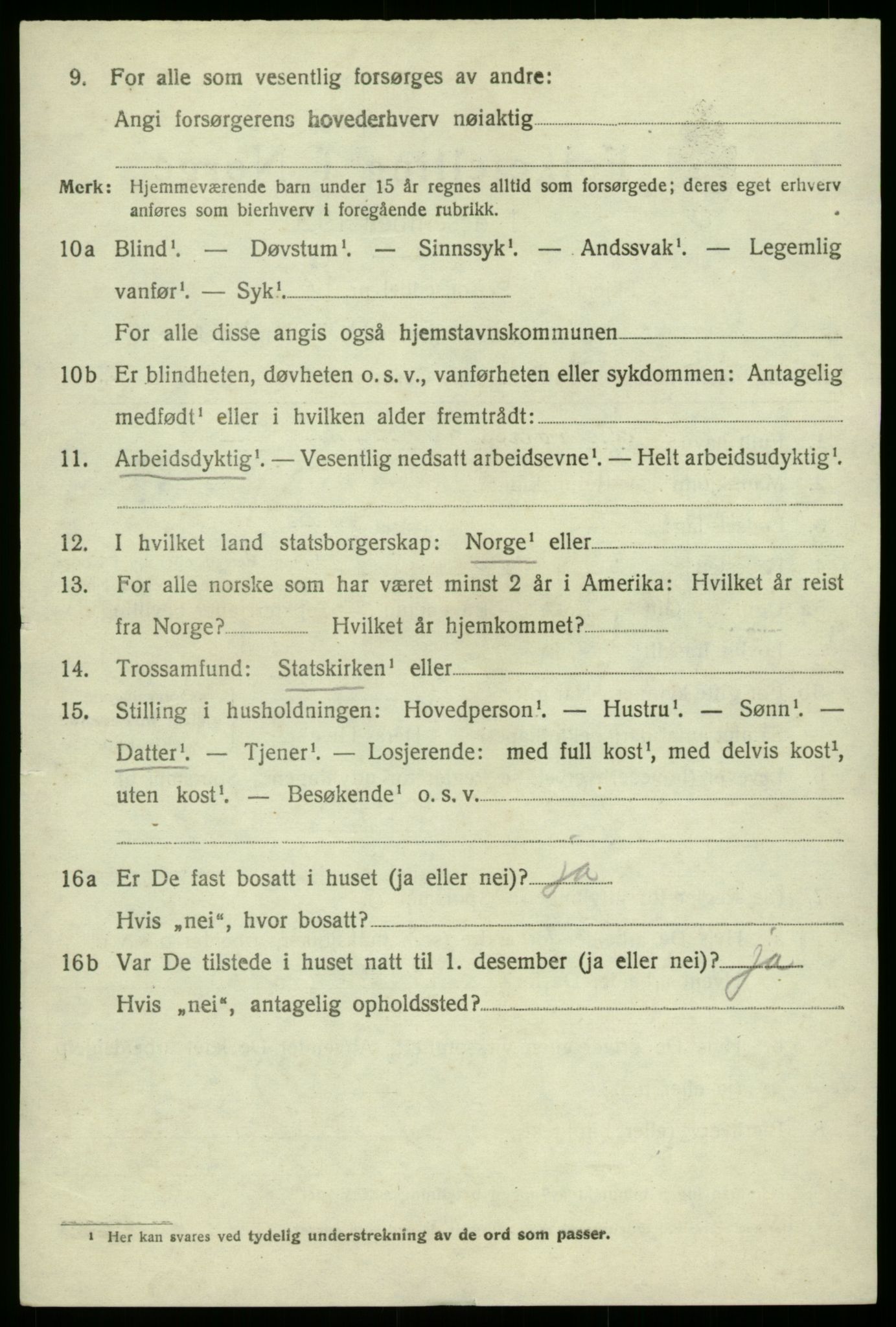 SAB, 1920 census for Samnanger, 1920, p. 1668