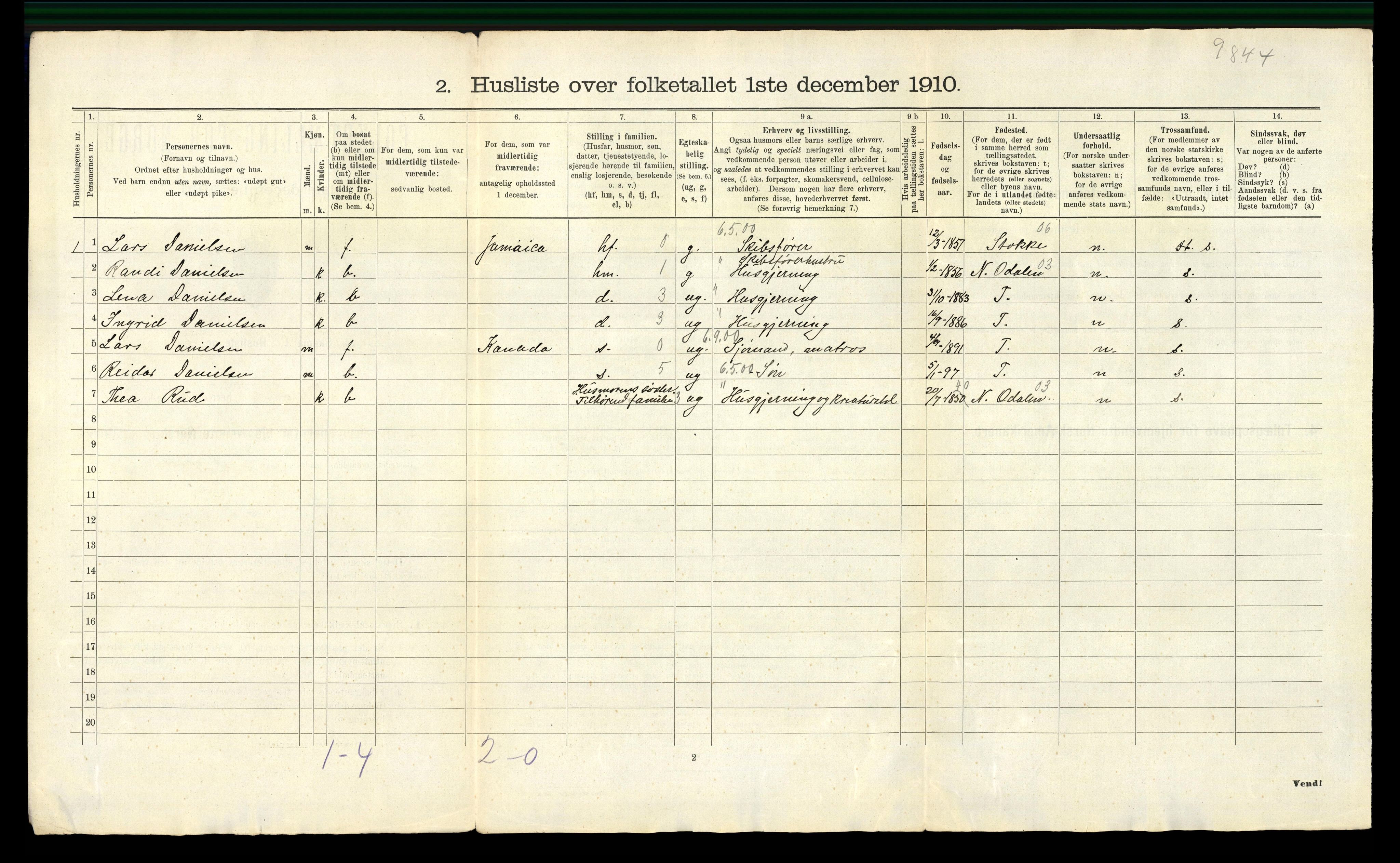 RA, 1910 census for Nøtterøy, 1910, p. 69