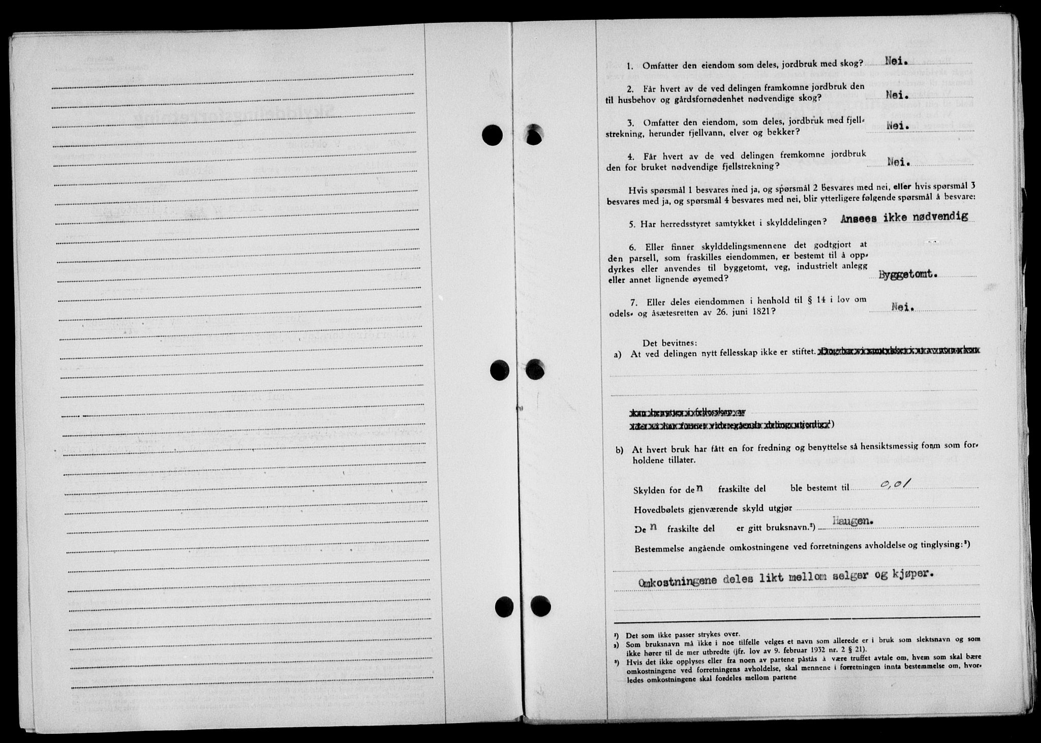 Lofoten sorenskriveri, SAT/A-0017/1/2/2C/L0020a: Mortgage book no. 20a, 1948-1949, Diary no: : 102/1949
