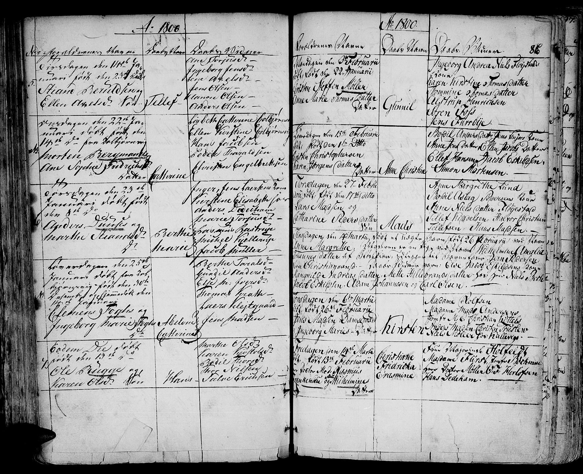 Arendal sokneprestkontor, Trefoldighet, AV/SAK-1111-0040/F/Fa/L0002: Parish register (official) no. A 2, 1771-1815, p. 86