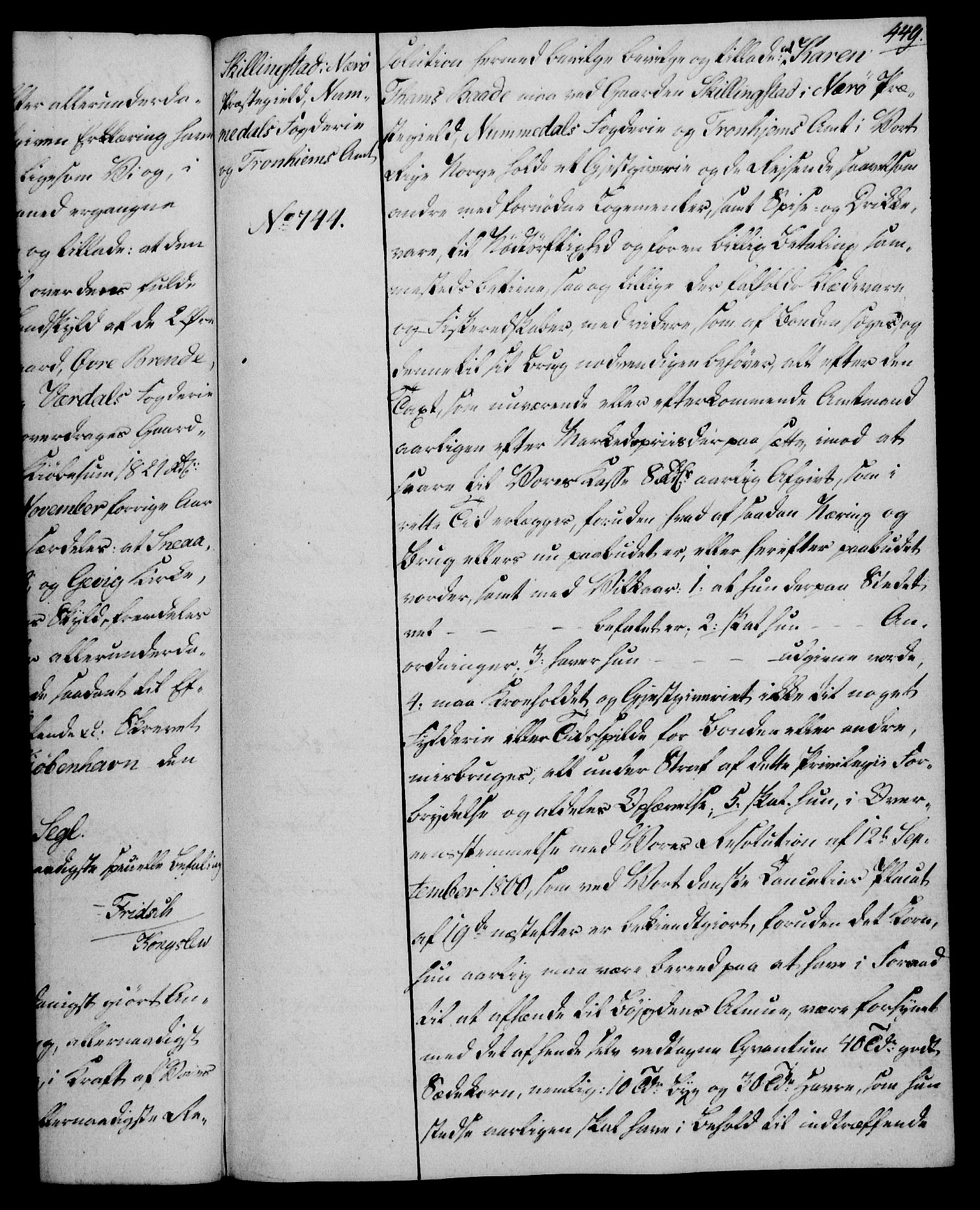 Rentekammeret, Kammerkanselliet, RA/EA-3111/G/Gg/Gga/L0017: Norsk ekspedisjonsprotokoll med register (merket RK 53.17), 1801-1803, p. 449