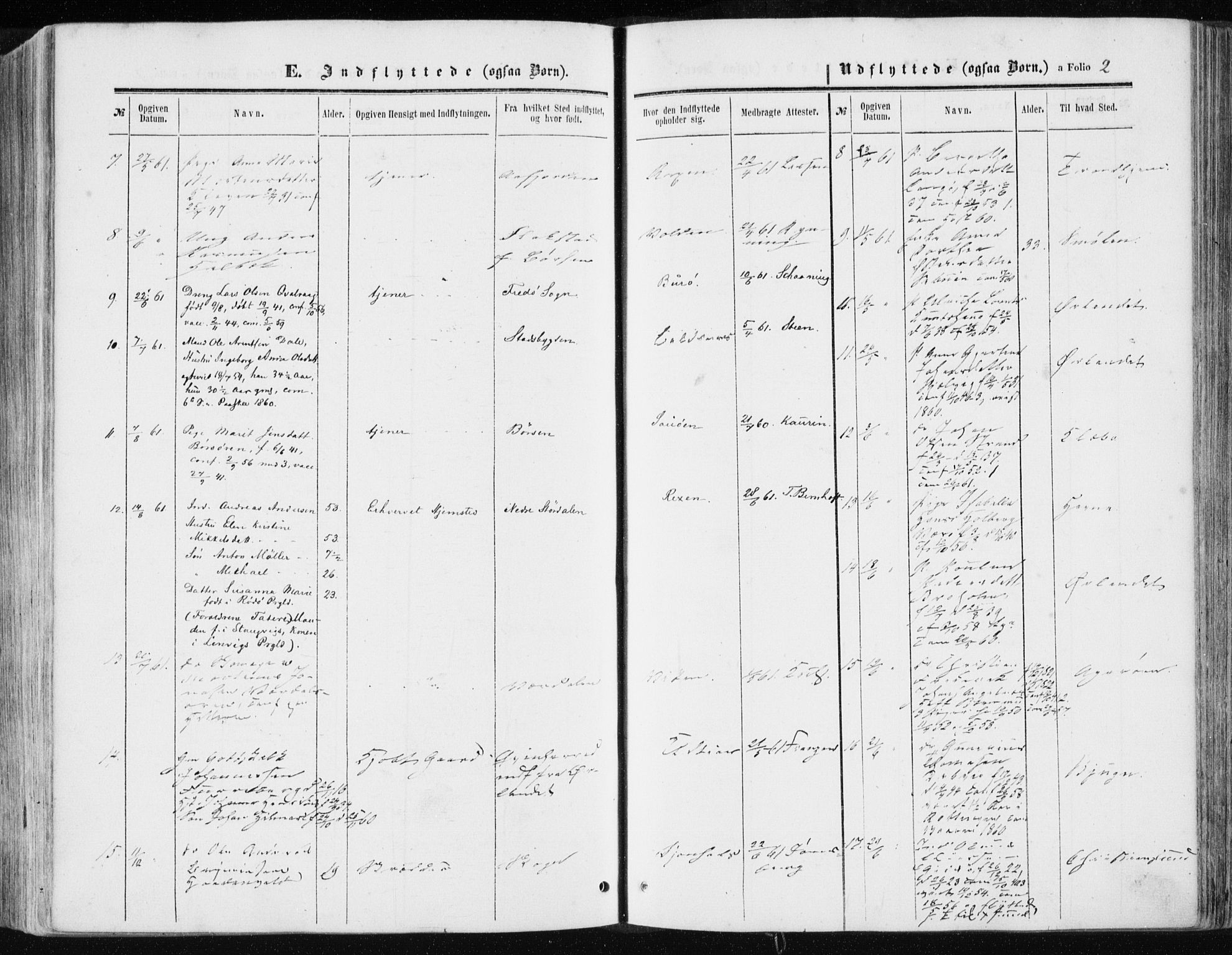 Ministerialprotokoller, klokkerbøker og fødselsregistre - Sør-Trøndelag, SAT/A-1456/634/L0531: Parish register (official) no. 634A07, 1861-1870, p. 2