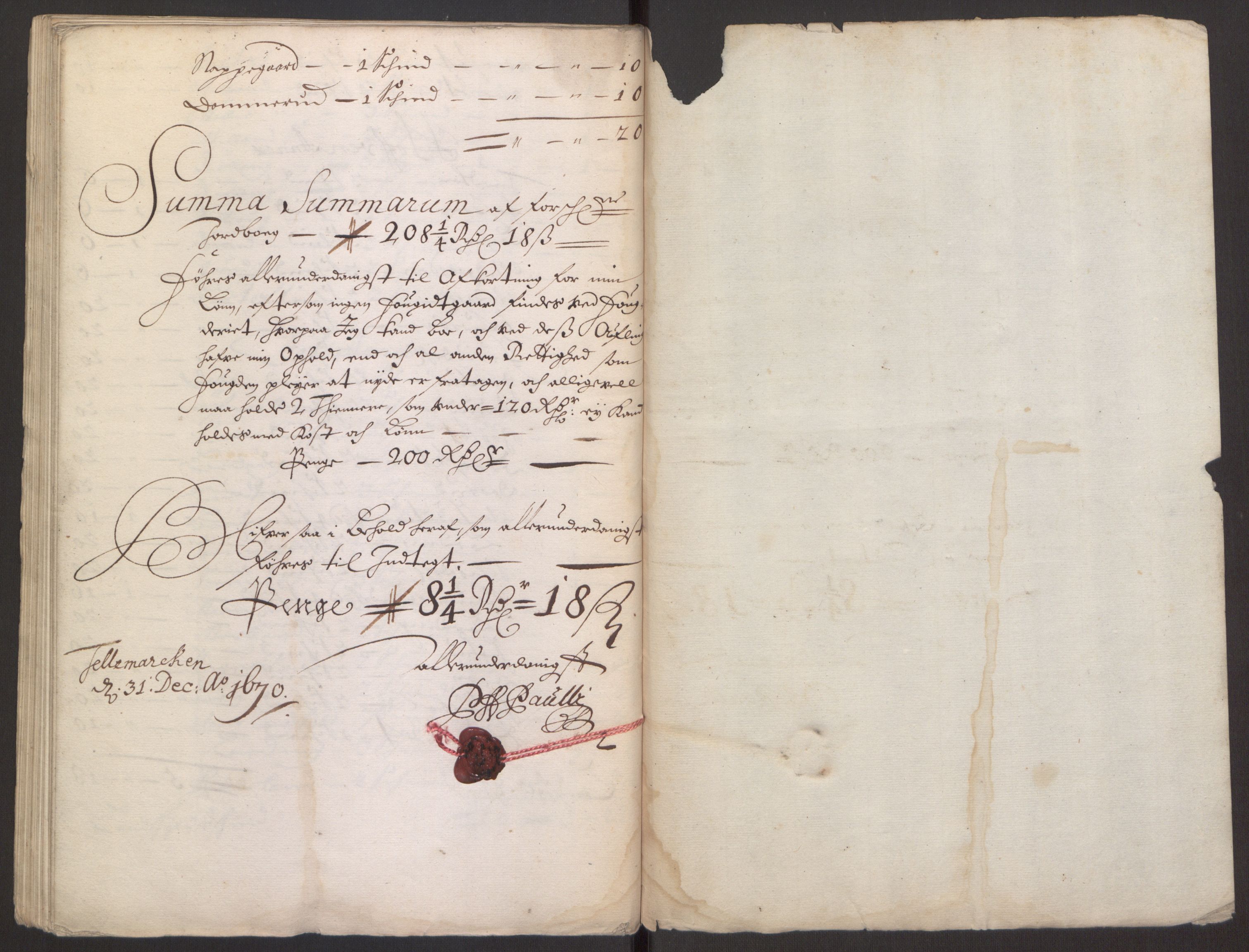 Rentekammeret inntil 1814, Reviderte regnskaper, Fogderegnskap, AV/RA-EA-4092/R35/L2059: Fogderegnskap Øvre og Nedre Telemark, 1668-1670, p. 247