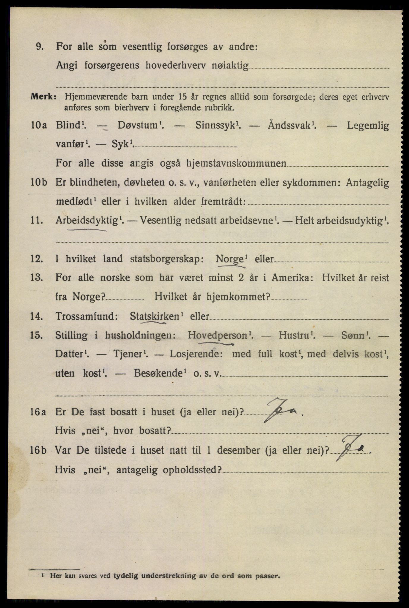 SAKO, 1920 census for Larvik, 1920, p. 9279