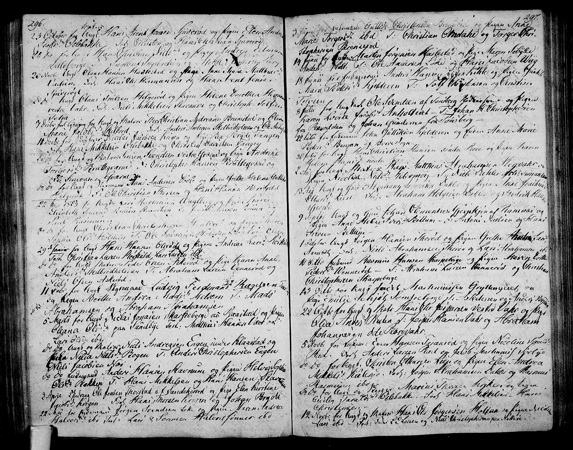 Stokke kirkebøker, SAKO/A-320/F/Fa/L0004: Parish register (official) no. I 4, 1804-1815, p. 296-297