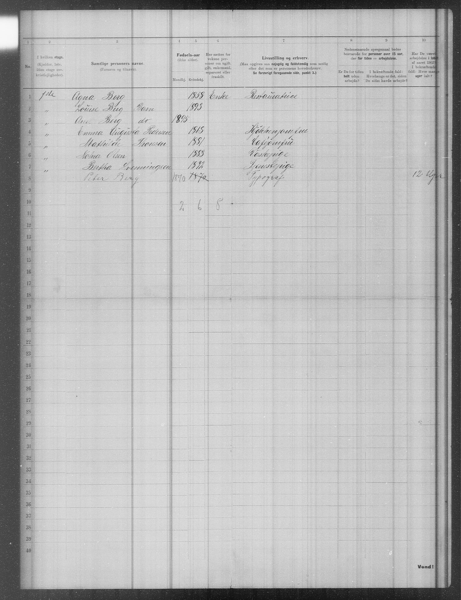 OBA, Municipal Census 1902 for Kristiania, 1902, p. 13146