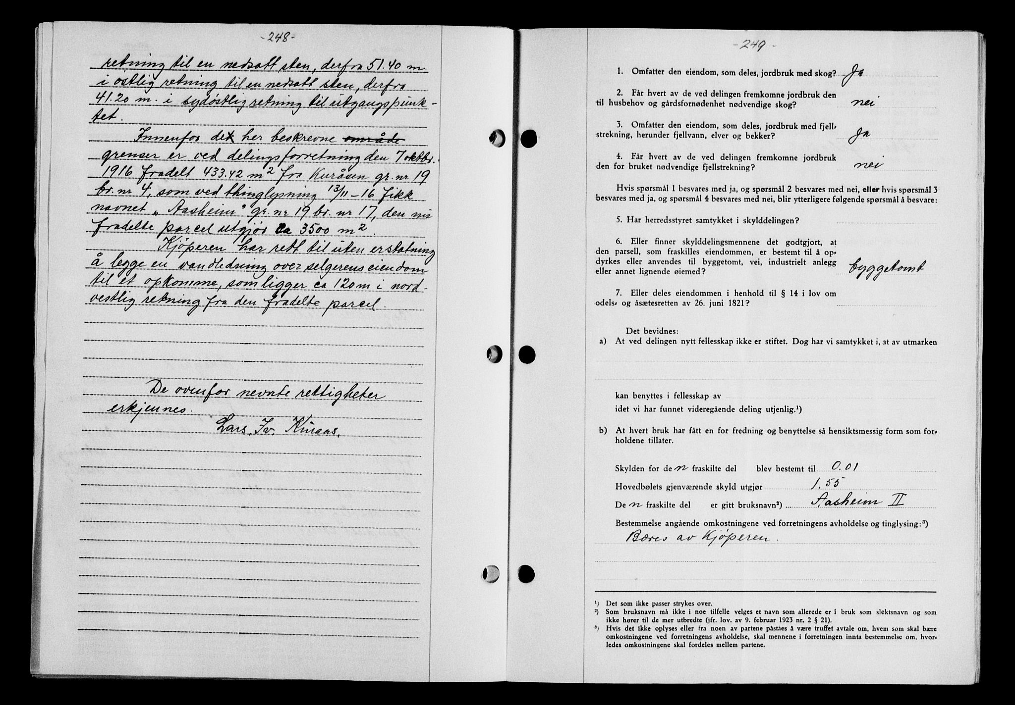 Gauldal sorenskriveri, SAT/A-0014/1/2/2C/L0052: Mortgage book no. 57, 1940-1941, Diary no: : 860/1940