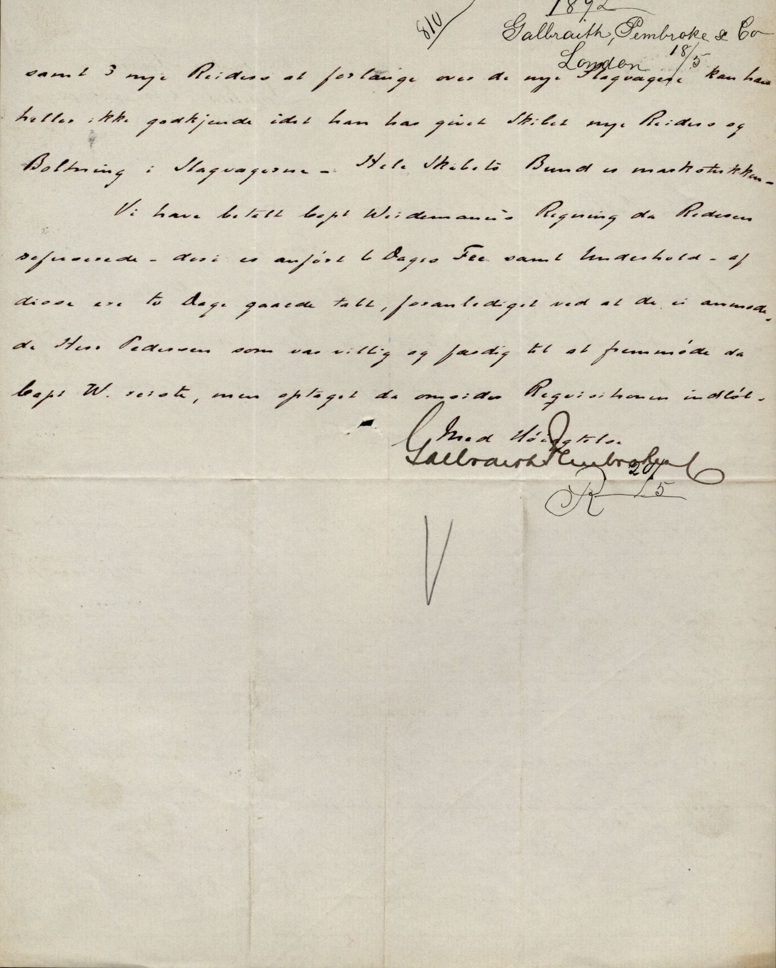 Pa 63 - Østlandske skibsassuranceforening, VEMU/A-1079/G/Ga/L0028/0005: Havaridokumenter / Tjømø, Magnolia, Caroline, Olaf, Stjernen, 1892, p. 198