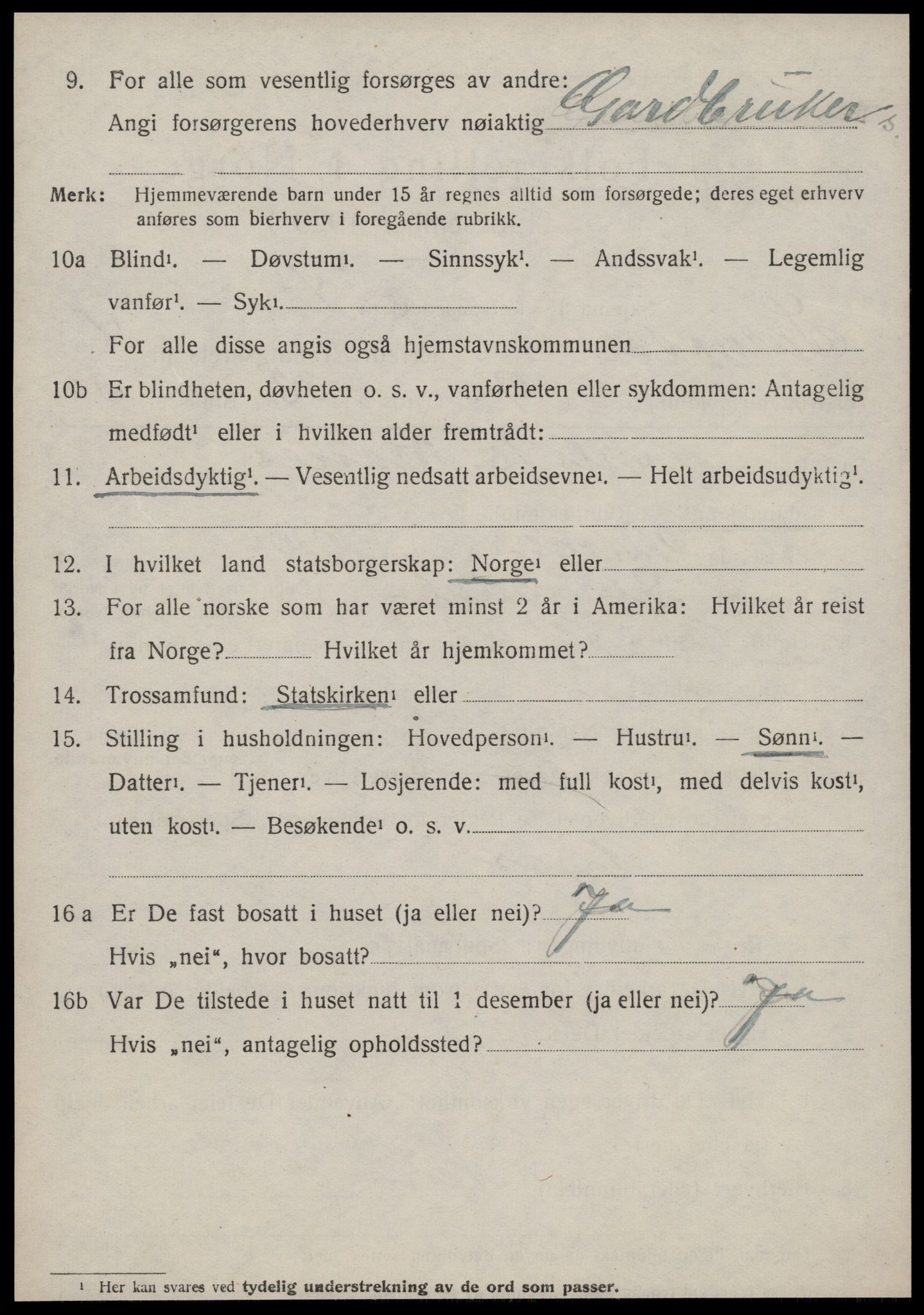 SAT, 1920 census for Surnadal, 1920, p. 3178