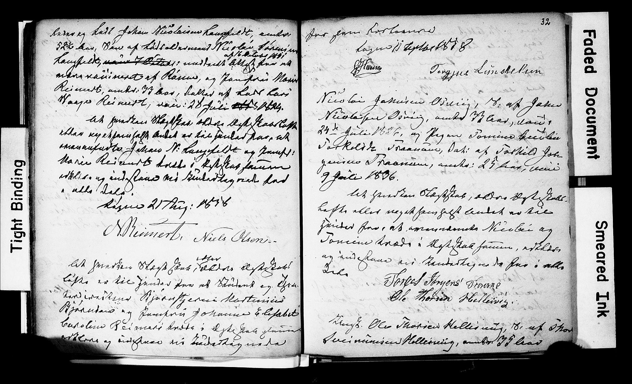 Søgne sokneprestkontor, SAK/1111-0037/F/Fe/L0001: Banns register no. A III 1, 1853-1870, p. 32