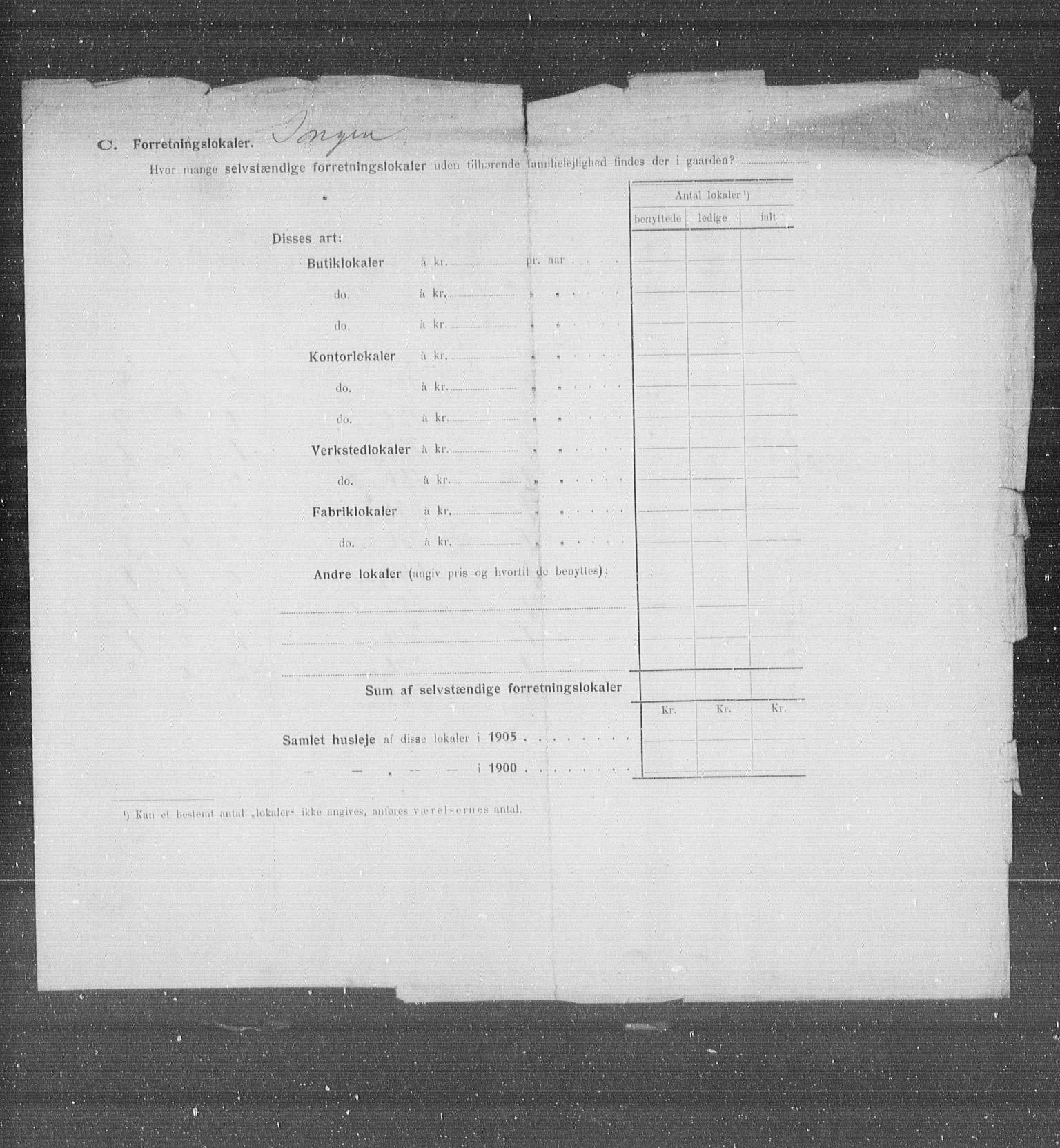 OBA, Municipal Census 1905 for Kristiania, 1905, p. 41308