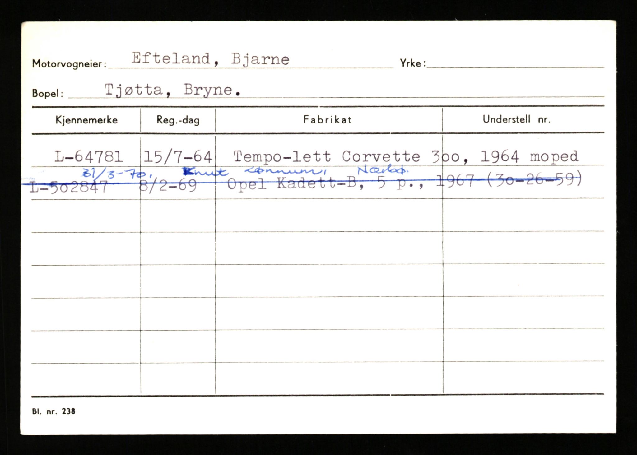 Stavanger trafikkstasjon, AV/SAST-A-101942/0/H/L0006: Dalva - Egersund, 1930-1971, p. 1769