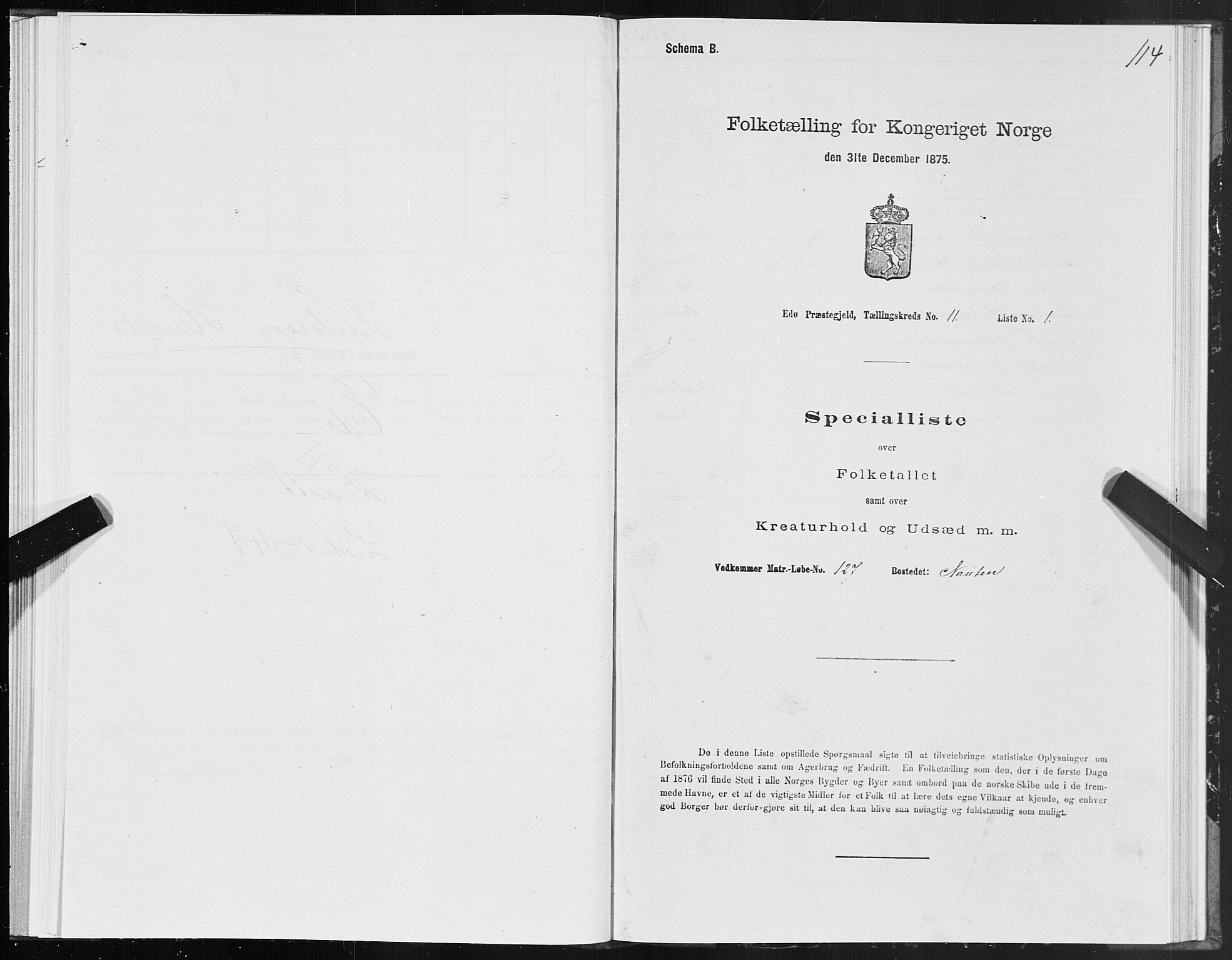 SAT, 1875 census for 1573P Edøy, 1875, p. 5114