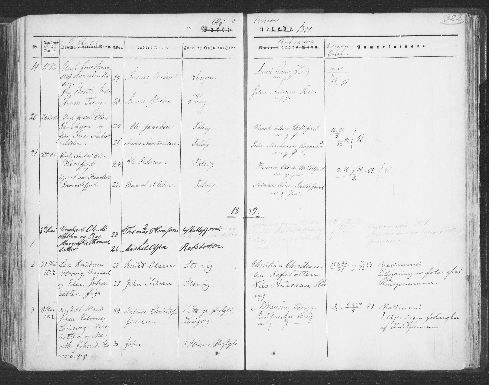 Talvik sokneprestkontor, SATØ/S-1337/H/Ha/L0009kirke: Parish register (official) no. 9, 1837-1852, p. 322