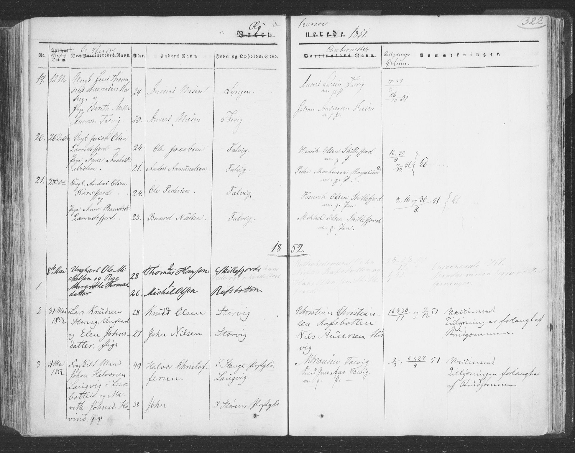 Talvik sokneprestkontor, AV/SATØ-S-1337/H/Ha/L0009kirke: Parish register (official) no. 9, 1837-1852, p. 322