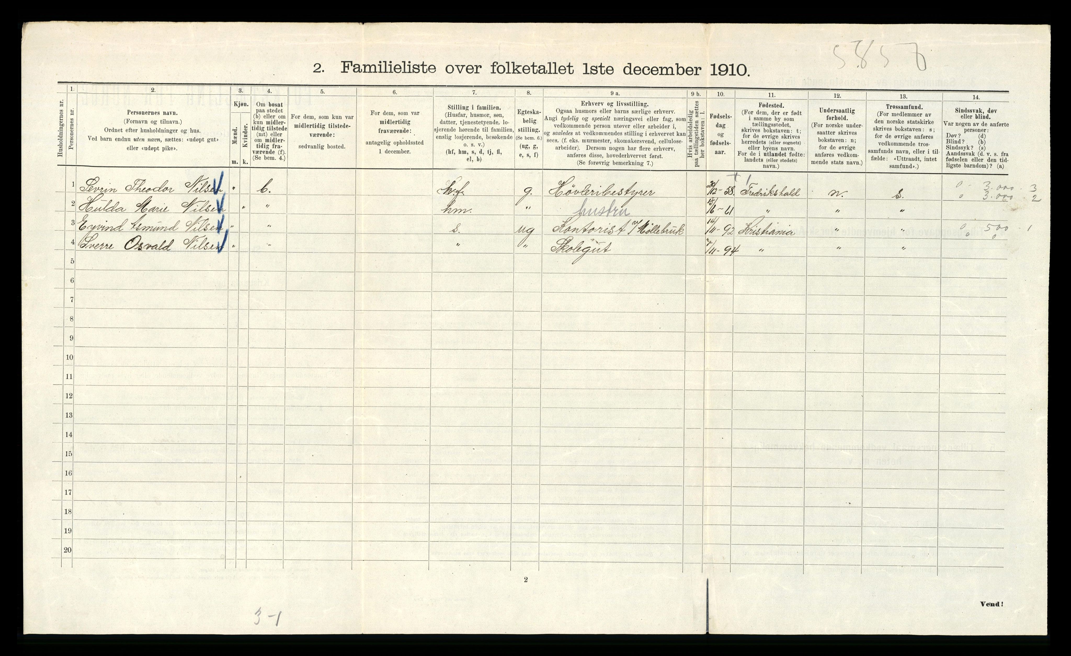 RA, 1910 census for Kristiania, 1910, p. 102894