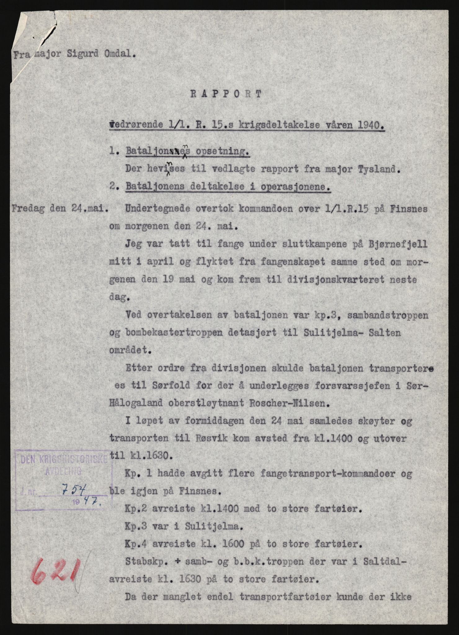 Forsvaret, Forsvarets krigshistoriske avdeling, AV/RA-RAFA-2017/Y/Yb/L0146: II-C-11-621  -  6. Divisjon, 1939-1940, p. 562