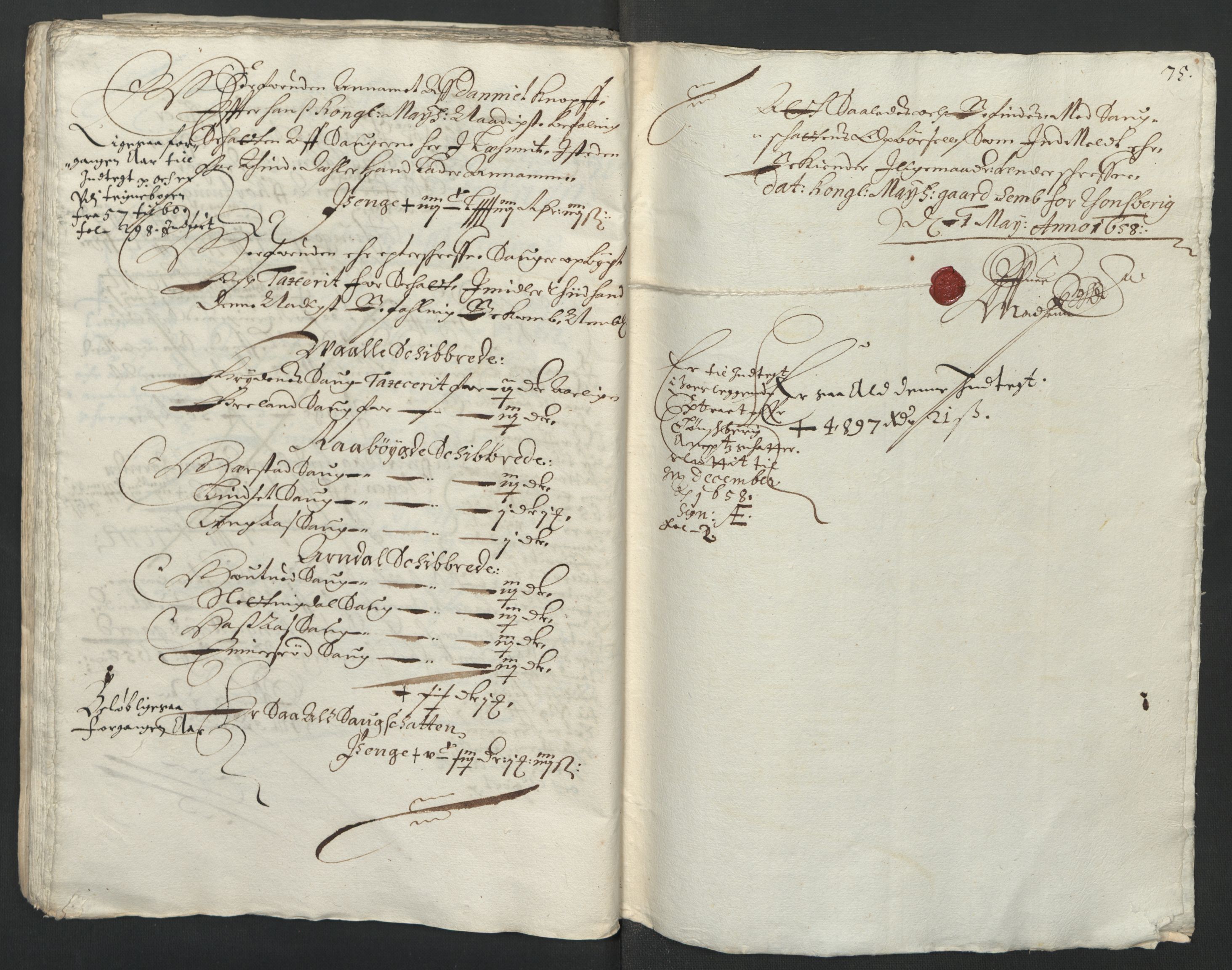 Rentekammeret inntil 1814, Reviderte regnskaper, Lensregnskaper, AV/RA-EA-5023/R/Rb/Rbo/L0033: Tønsberg len, 1655-1658